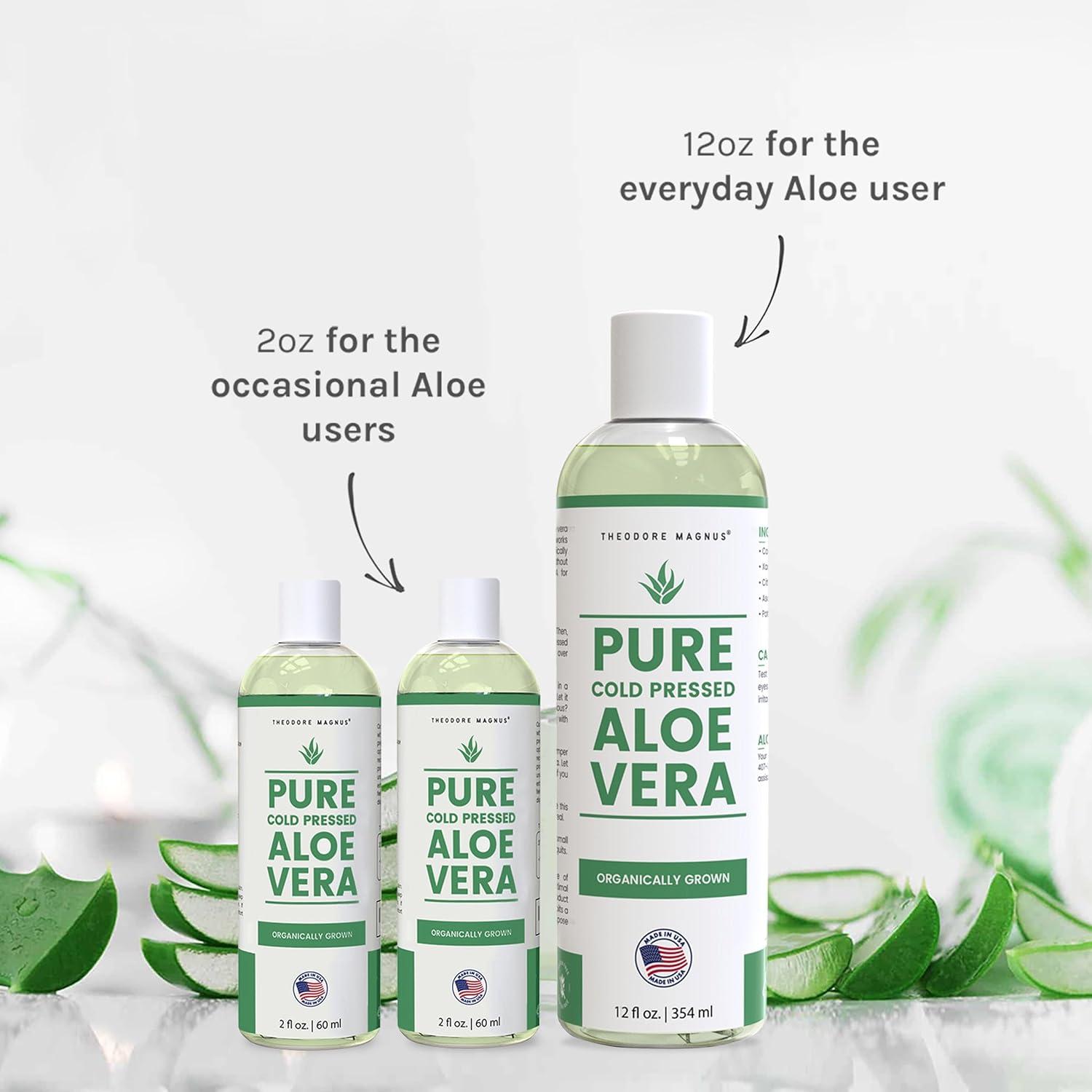 THEODORE MAGNUS Aloe Vera Gel - Organic Cold Pressed for Face Hair & Body  (2 Fl Oz - 2 Pack) | Pure & Natural Skin Care | Buy Now with Express  International Delivery | GoSupps.com