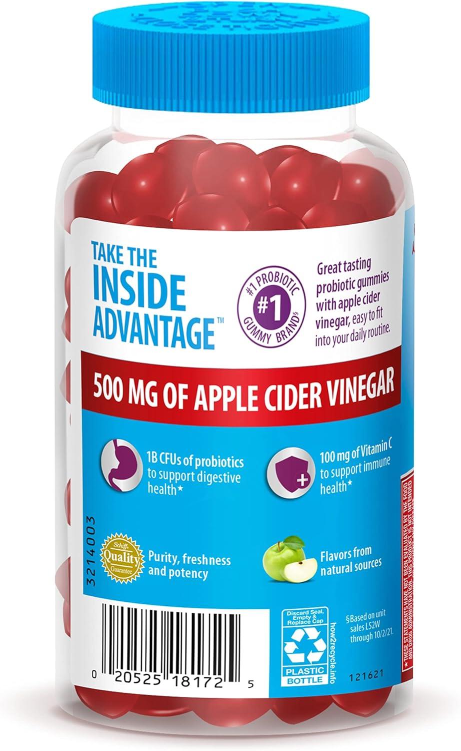 Digestive Advantage Probiotic Gummies with Apple Cider Vinegar 60ct