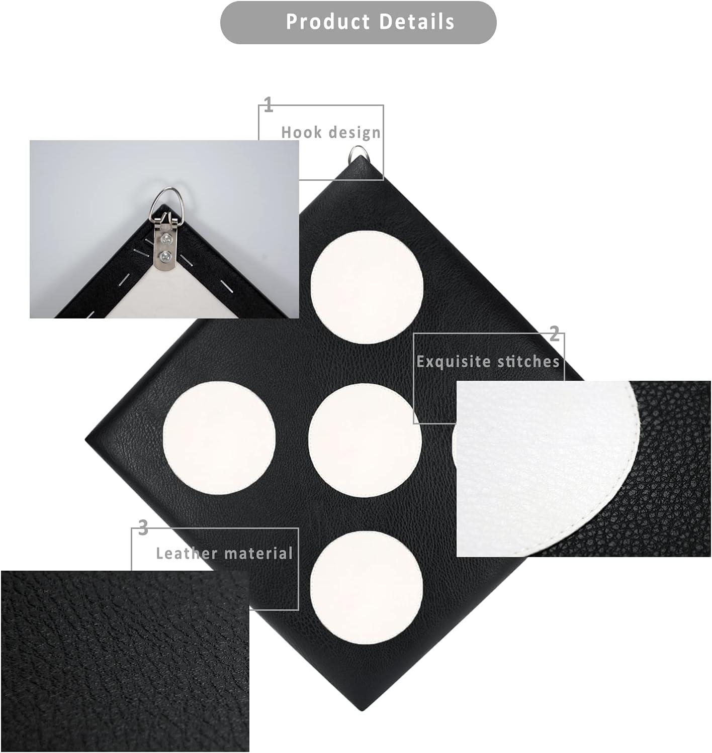 Leather Square Fencing Target for Foil, Saber, and Epee Black, One