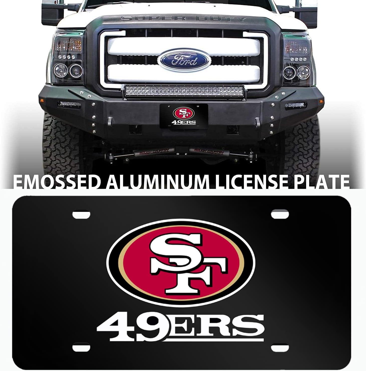 for Stainless Steel License Plate, Luxury Black Chrome Plated Front