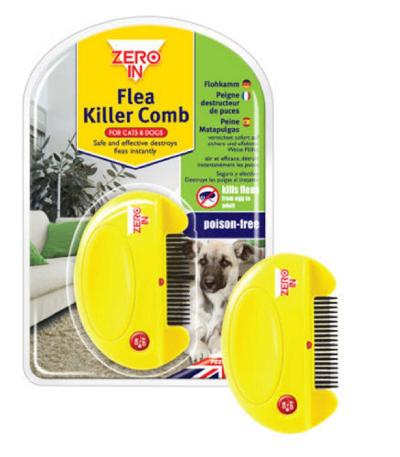 View of Zero In Electric Flea's Eggs Killer Comb For Dogs Cats Effective Flea ...