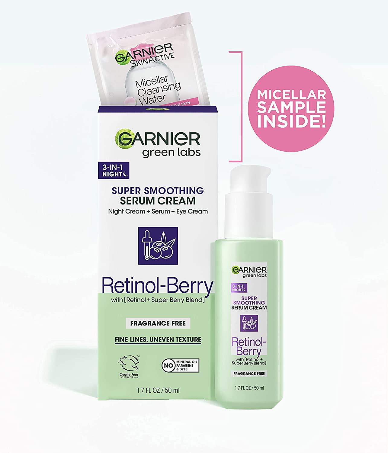 Garnier Green Labs RetinolBerry Night Serum Cream Kit 3in1 Retinol