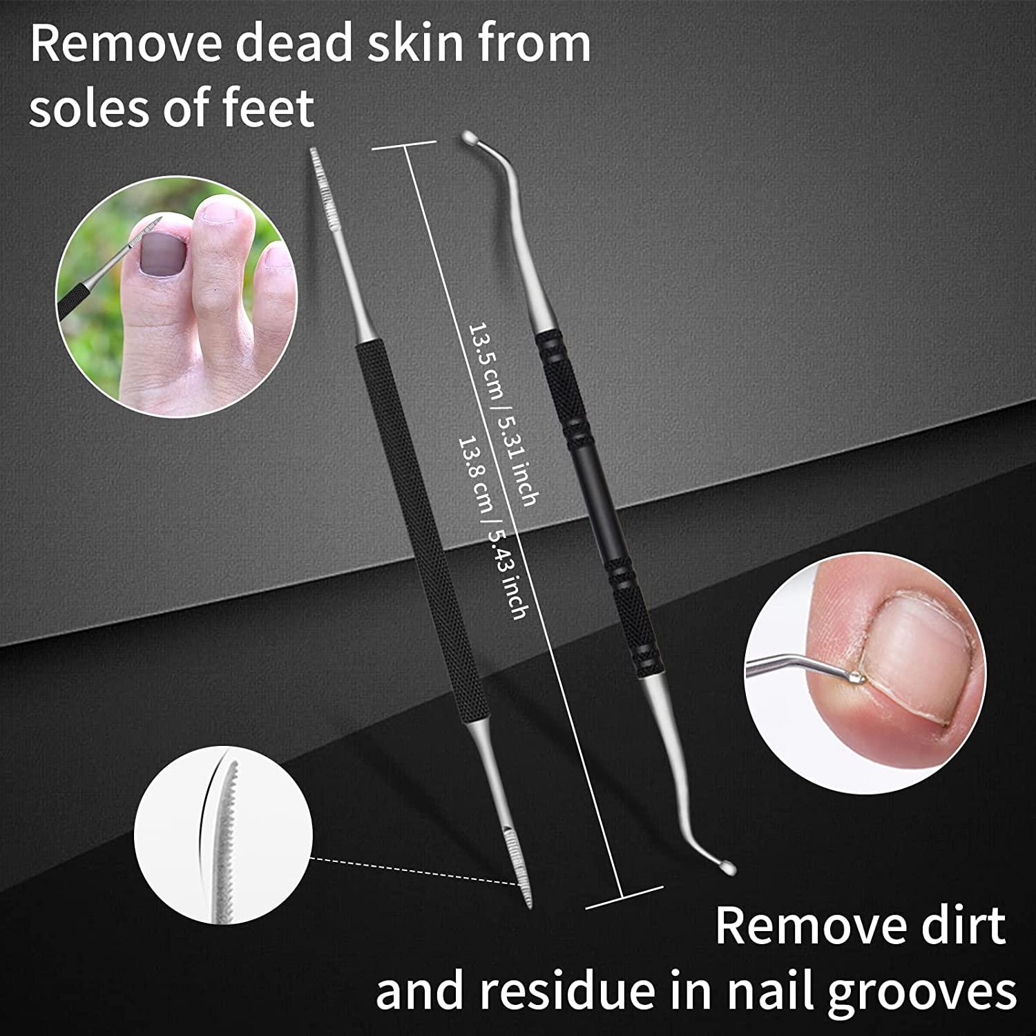 Ingrown Toenail Pedicure Tool Kit 6pcs, Ingrown Toe Nail File and