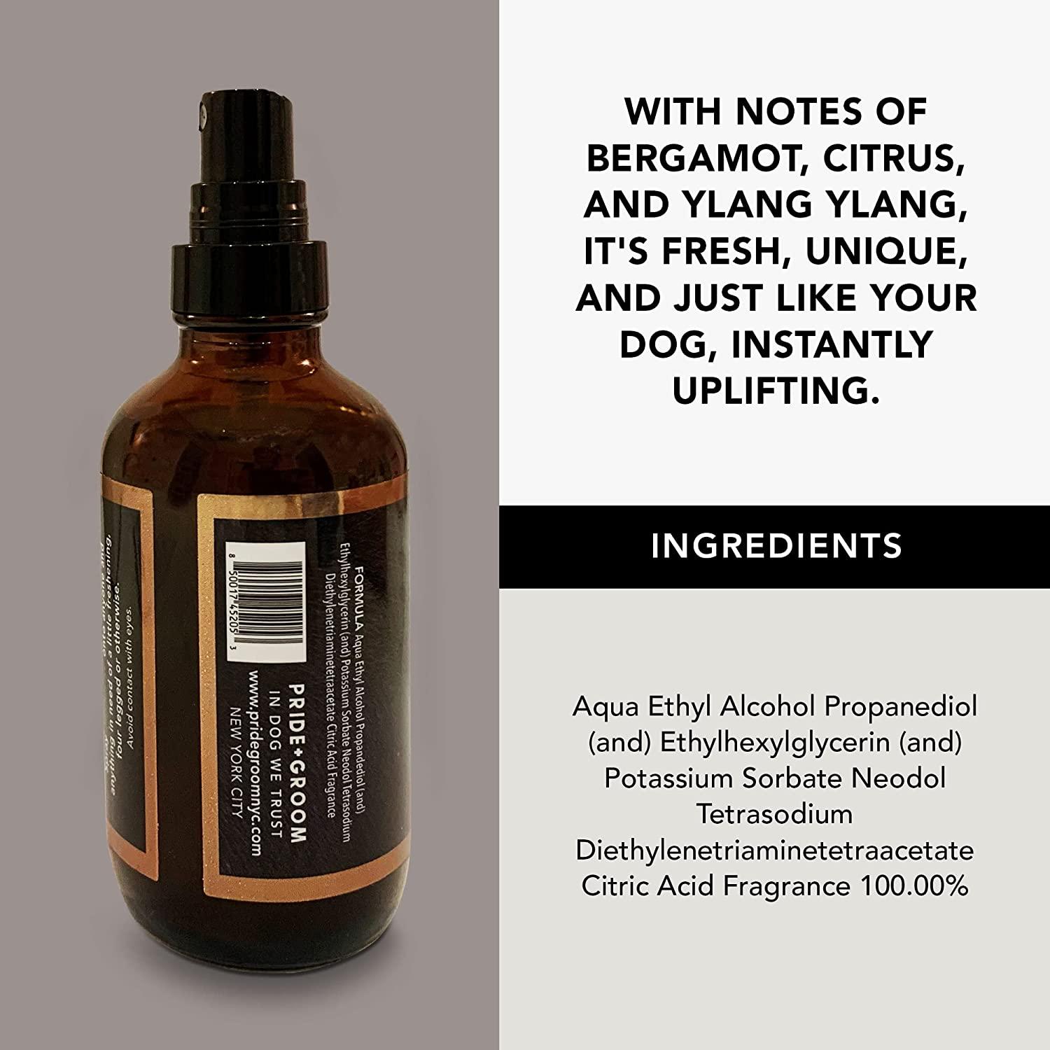 Pride and Groom Proud – Long Lasting Luxurious Dog Grooming Spray & Pet Deodorizer with Uniquely Uplifting, Fresh and Clean Signature Scent, Safe for Sensitive Skin & Noses – 4 fl oz Pride and Groom Proud – Long Lasting Luxurious Dog Grooming Spray & Pet Deodorizer with Uniquely Uplifting, Fresh and Clean Signature Scent, Safe for Sensitive Skin & Noses – 4 fl oz