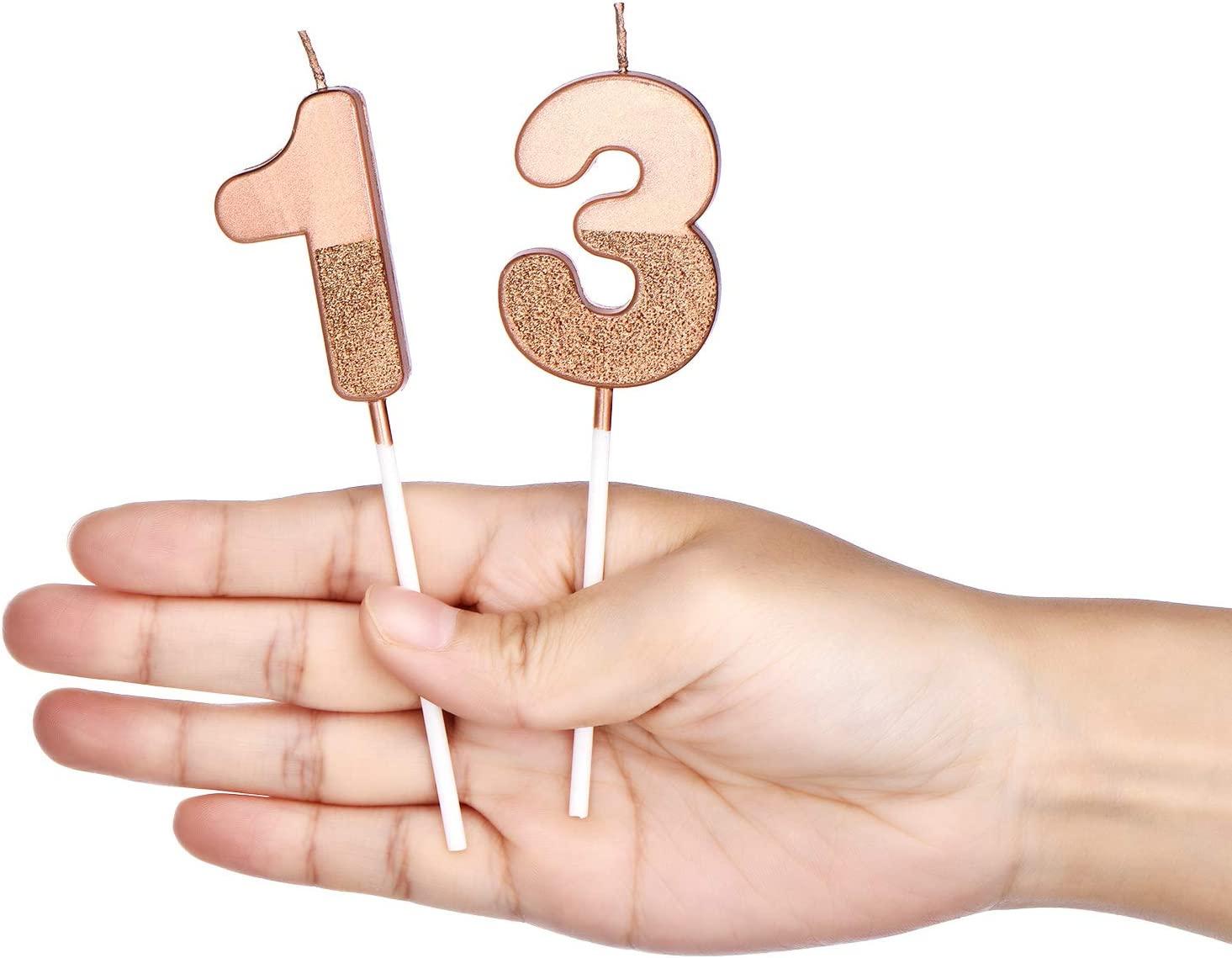 BBTO 21st Birthday Candles Cake Numeral Candles Happy Birthday