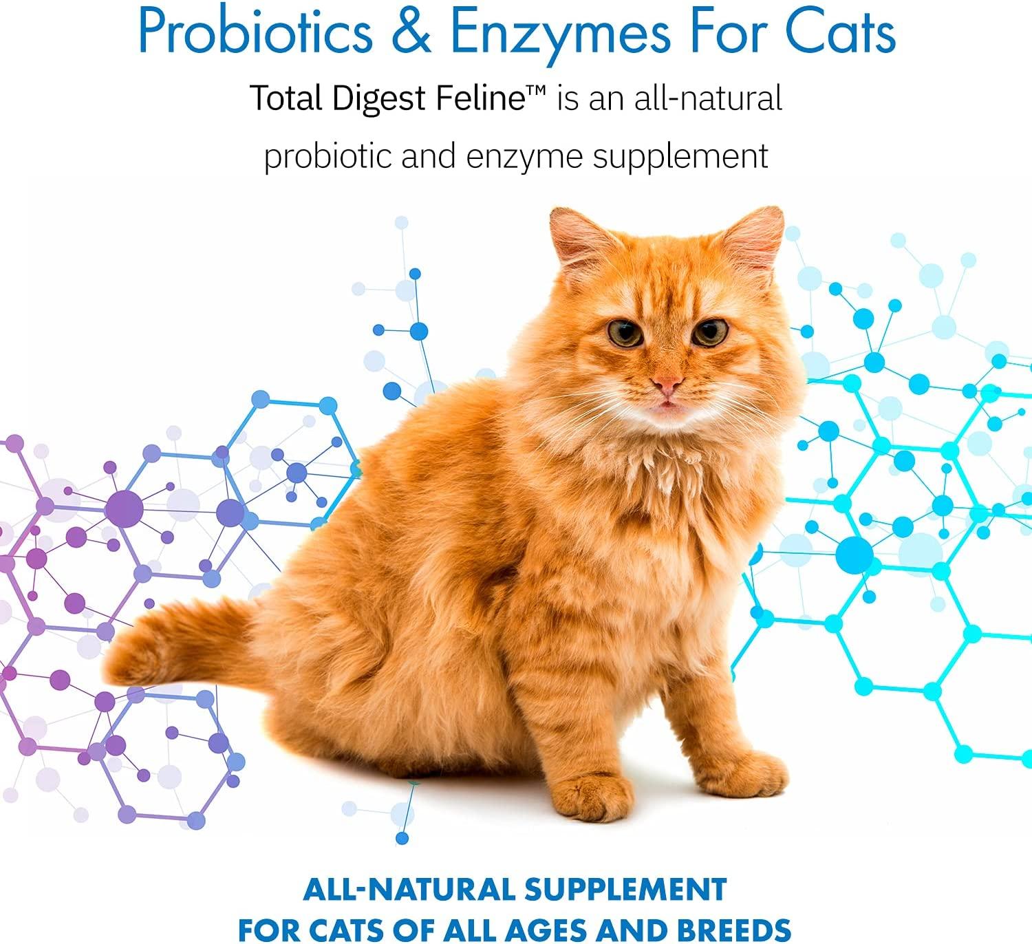 Total Digest Feline Probiotics & Enzymes AllNatural Digestive