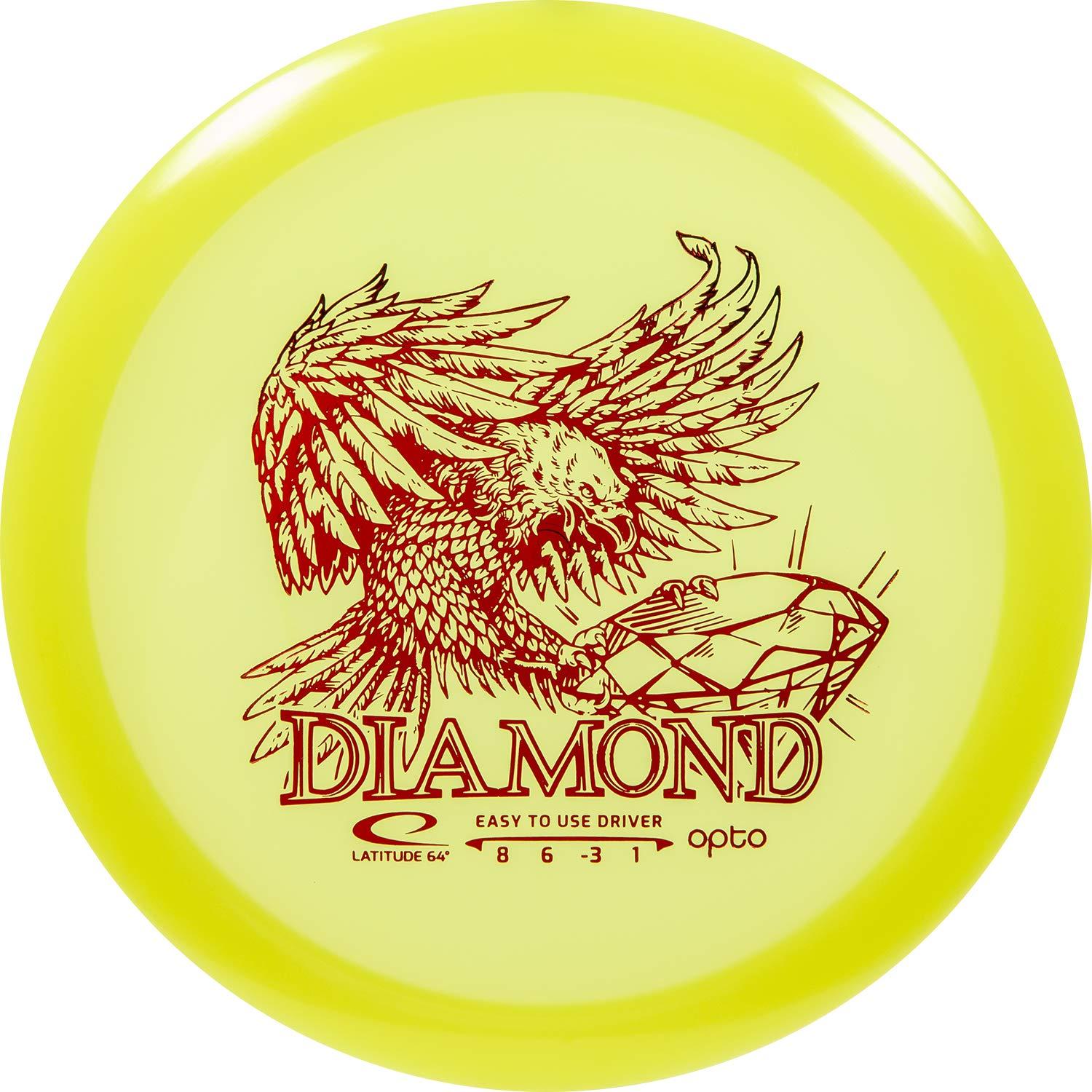 Latitude 64 Opto Diamond Disc Golf Driver Beginner and Kid Friendly Frisbee Golf Disc 160g