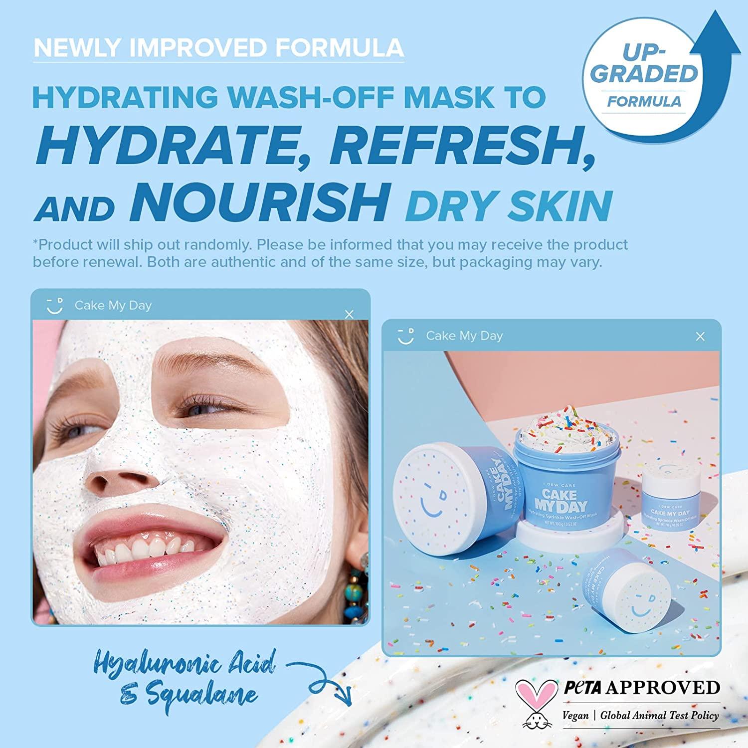 I Dew Care WashOff Face Mask Cake My Day Mini Hydrating