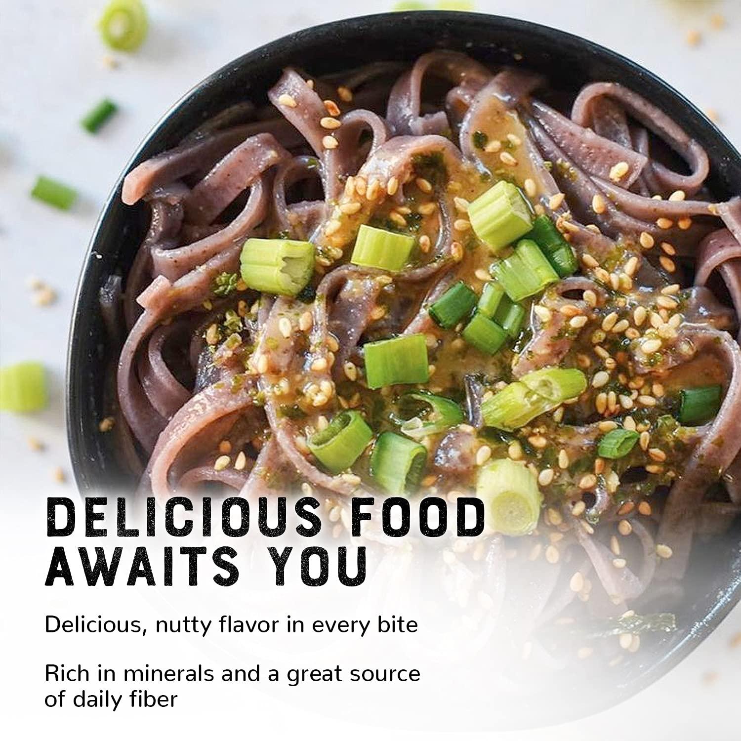 Organic Black Rice Noodles 12Pack x 7.7 Ounce Quick and Easy to