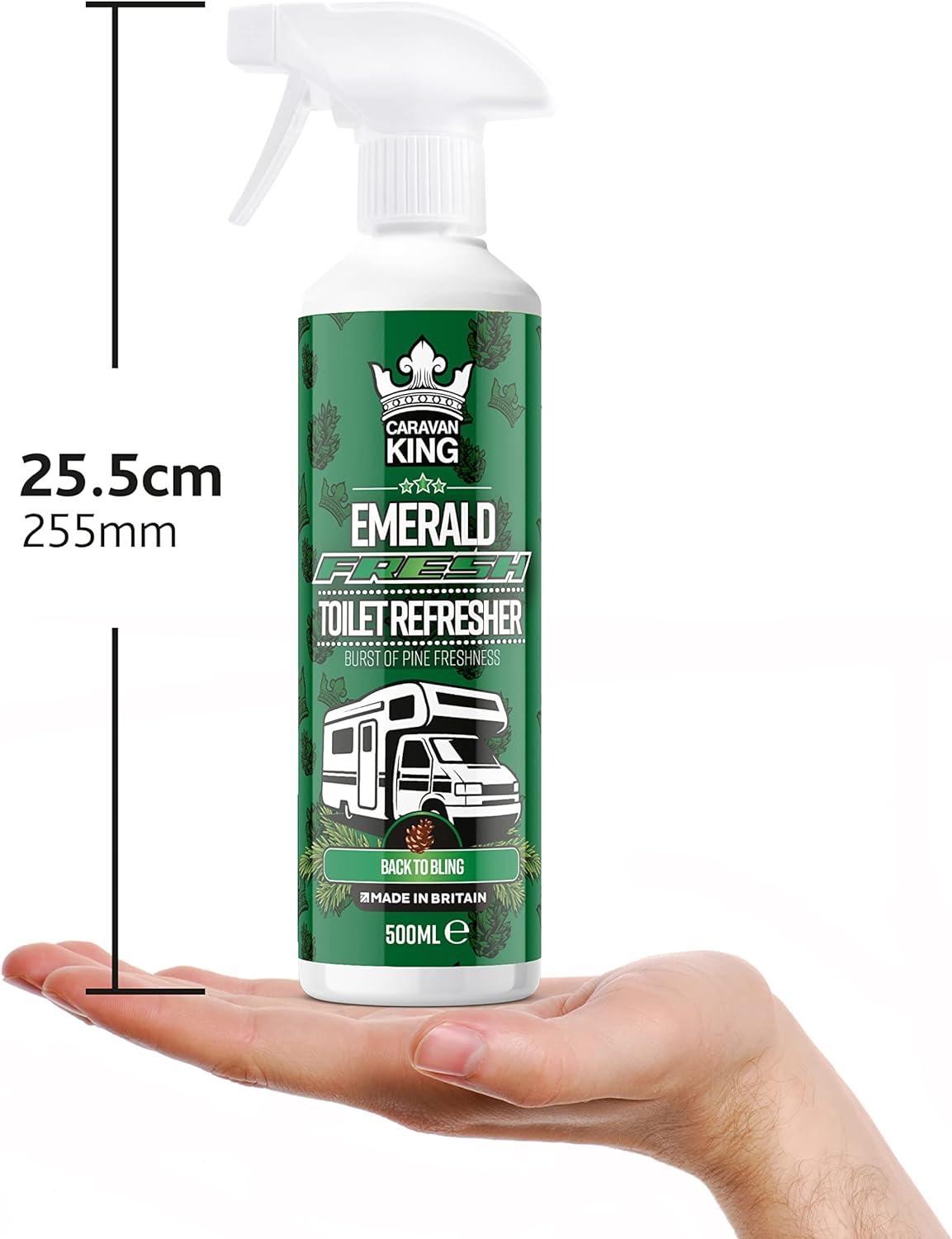 Caravan King - Toilet Refresher Spray | Antibacterial Bathroom Cleaner a  Fresh Pine Fragrance - 500ml Clear | Buy Now with Express International  Delivery