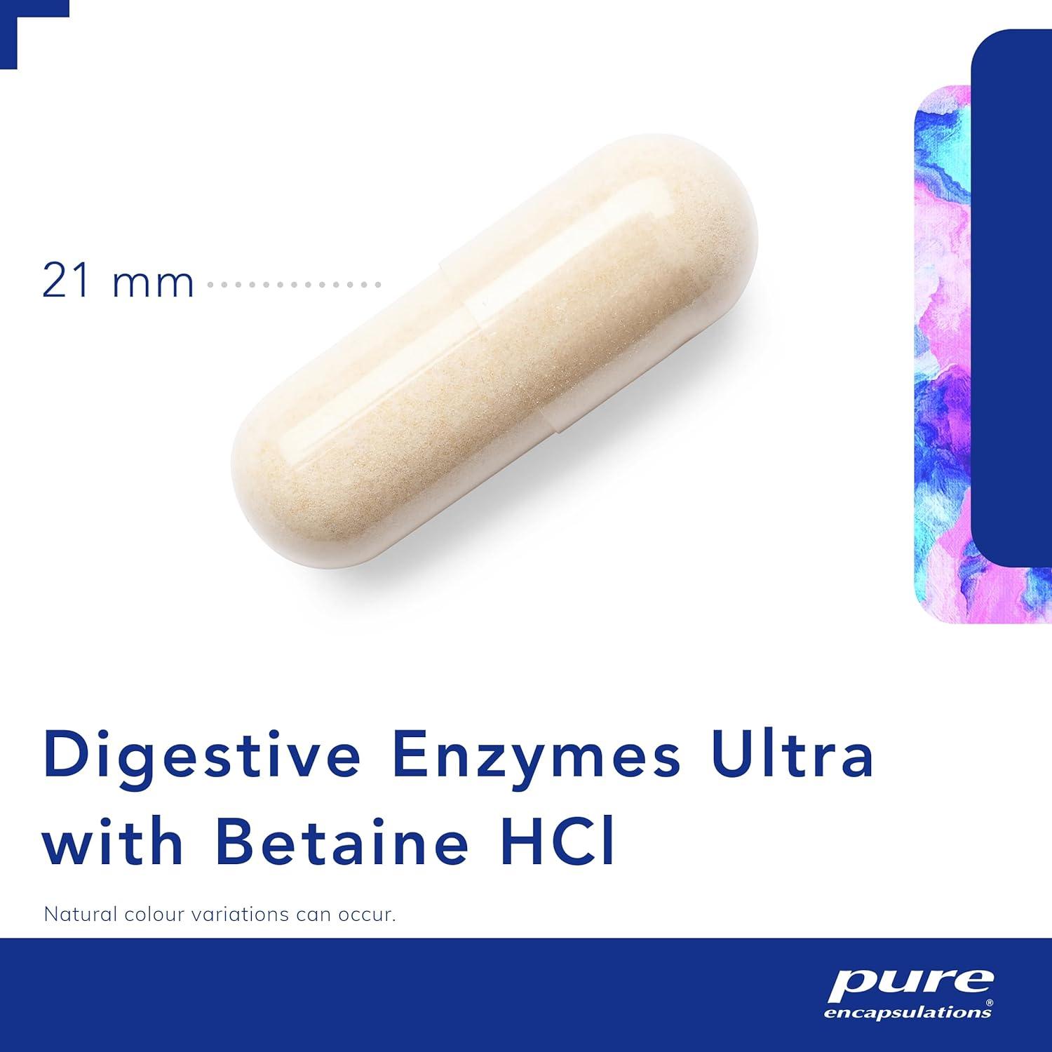Pure Encapsulations Digestive Enzymes Ultra with Betaine HCl Broad