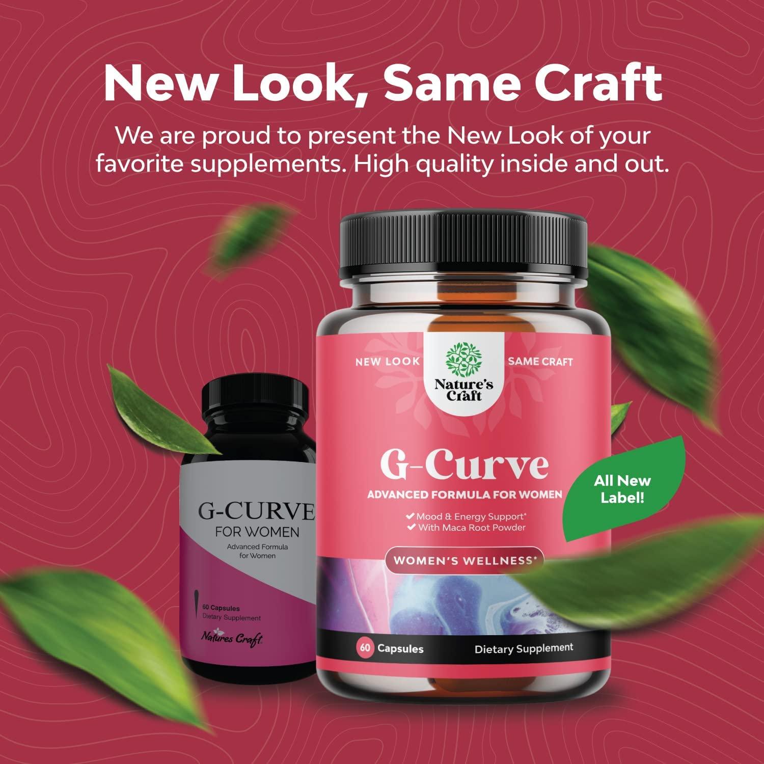 Natures Craft GCurve Advanced Women Support Herbal Capsules 60 Count