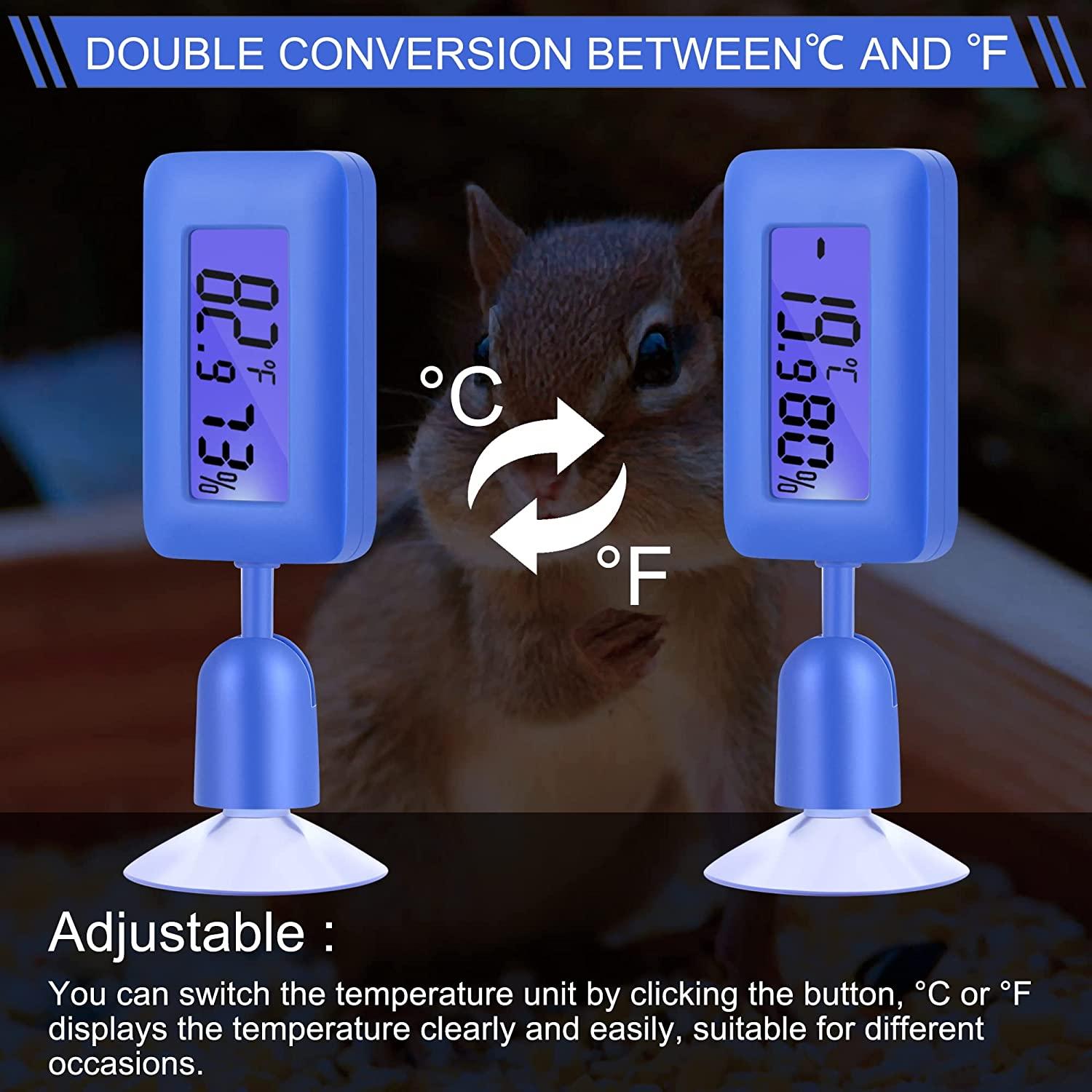 Reptile Thermometer,Reptile Thermometer and Humidity Gauge,Digital