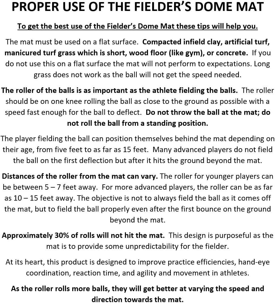 Fielder's Dome Mat Baseball and Softball Training Equipment for
