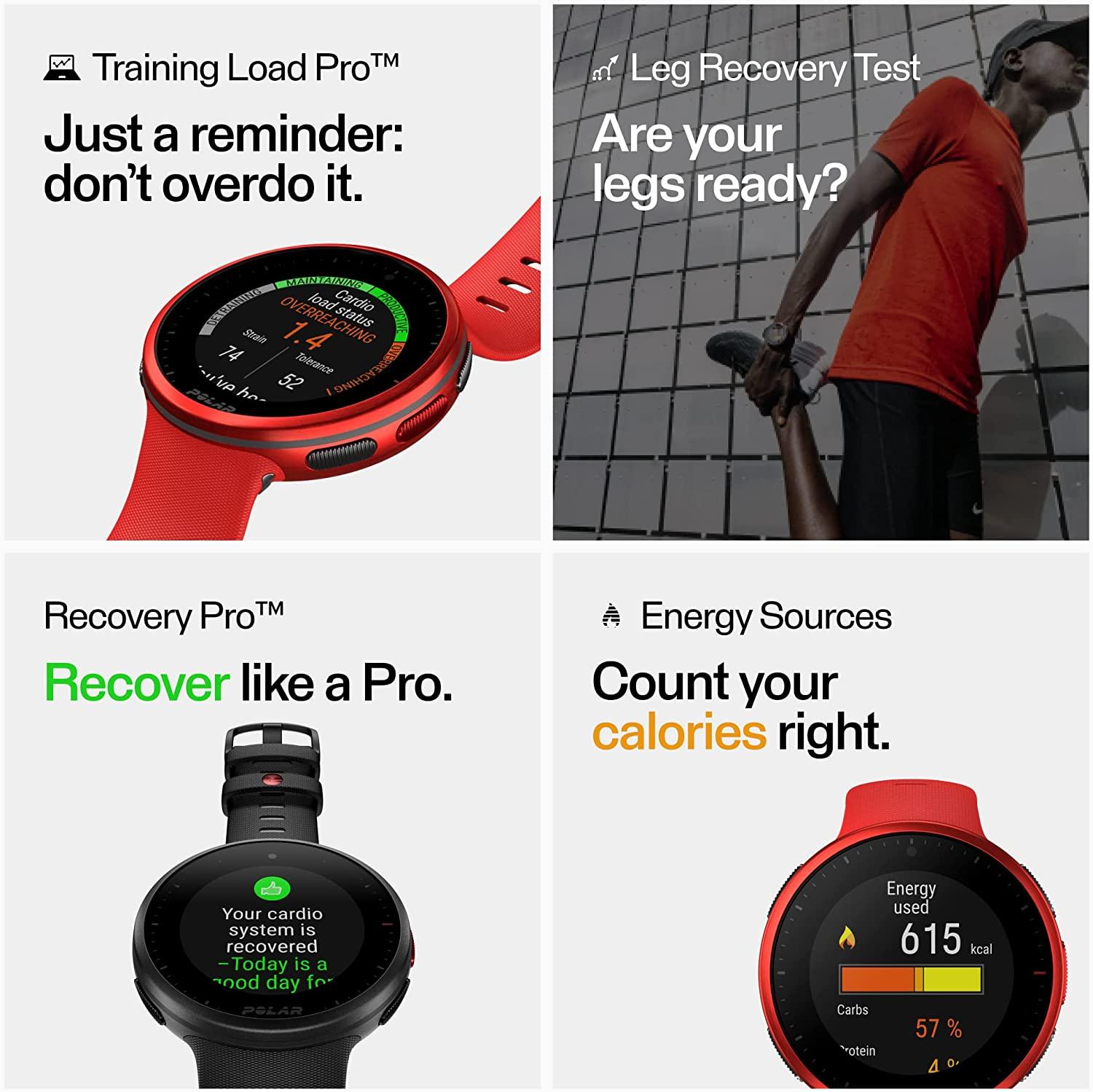 POLAR Vantage V2 - Premium Multisport Smartwatch with GPS, Wrist-Based HR  Measurement for All Sports - Music Control, Weather, Phone Notifications  comes with Polar H10 Heart Rate Sensor 