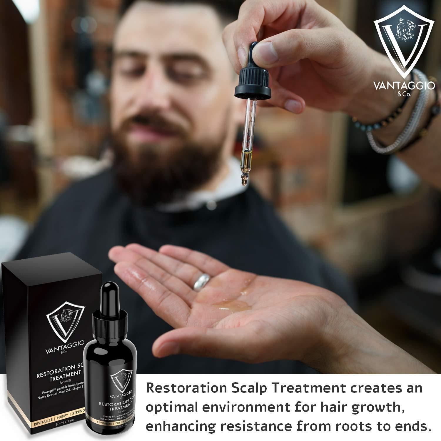 Hair Growth Serum and Scalp Treatment Hair Loss Treatments for Men Thickening DHT Blocker