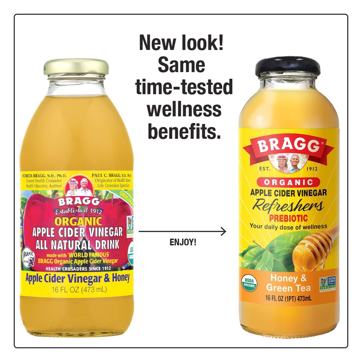 Bragg Organic ACV/Honey Apple Cider Vinegar Drink, 16 Ounce -- 12 per case.