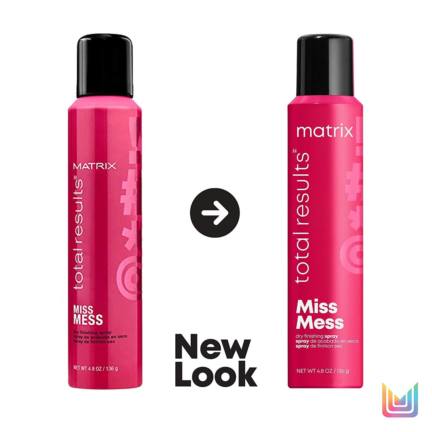 MATRIX Total Results Miss Mess Dry Finishing Spray | Texturizing Hairspray  for Volume | Light Hold | Matte Finish  Fl. Oz.