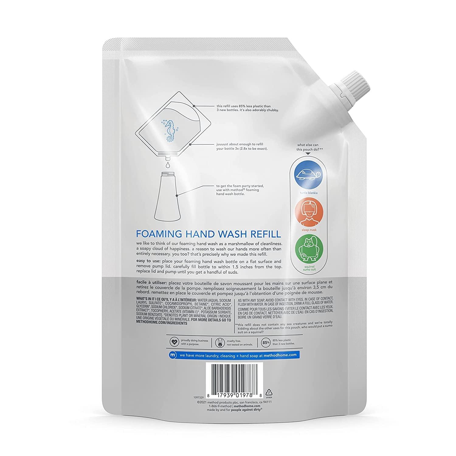Method Foaming Hand Wash Refill FragranceFree 28 oz