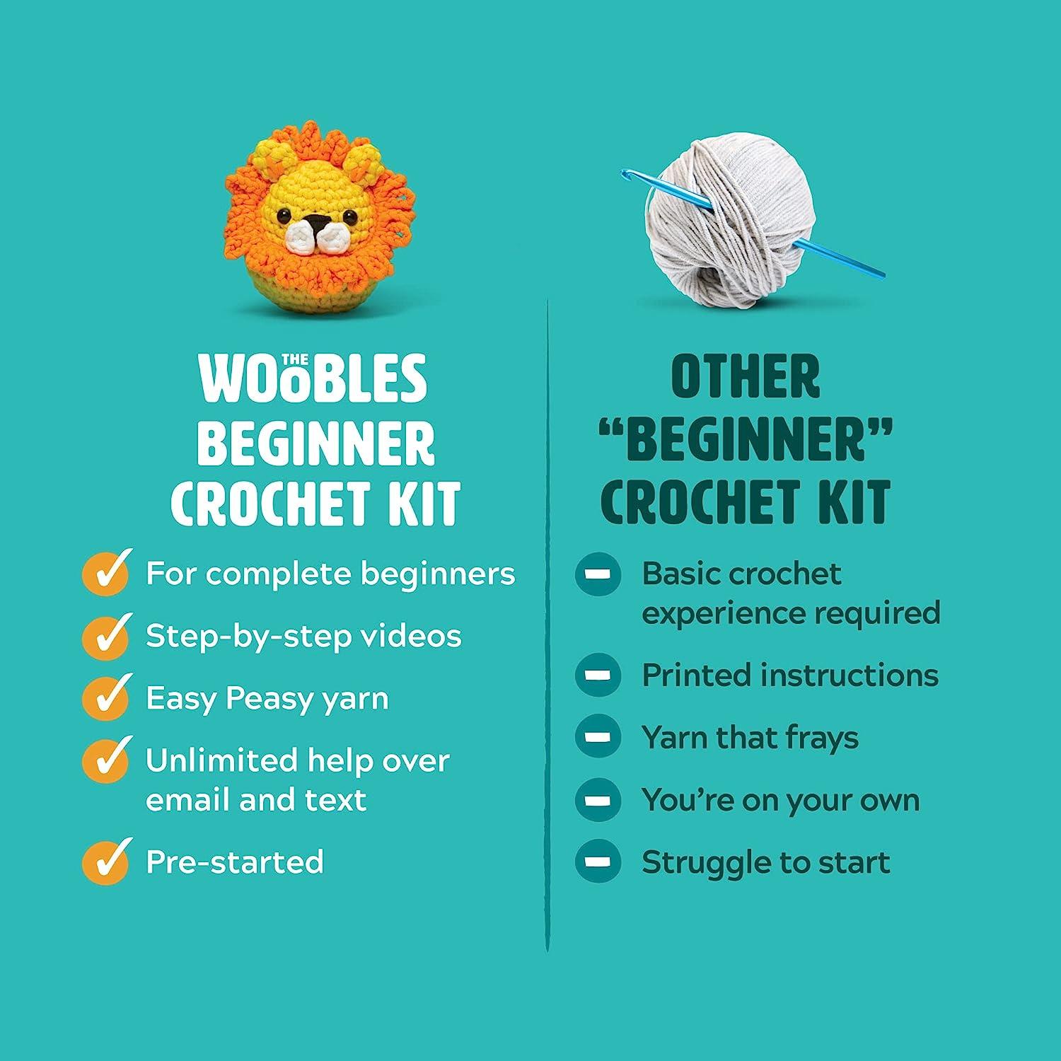 Woobles Beginners Crochet Kit With Easy Peasy Yarn Pierre The Penguin Step By Step Video Woobles Beginners Crochet Kit With Easy Peasy Yarn Pierre The Penguin Step By Step Video