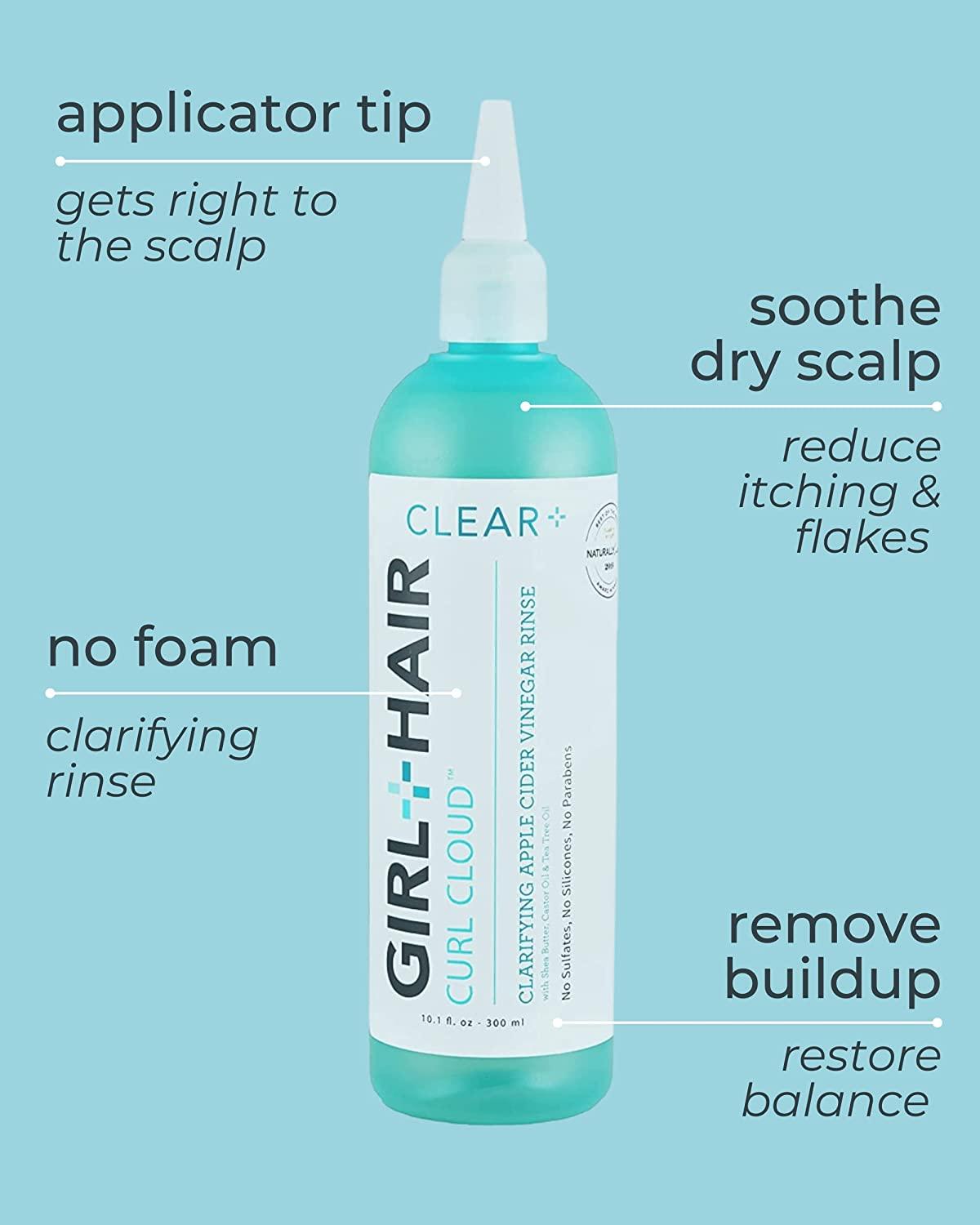 G+H CLEAR+ Apple Cider Vinegar Hair Rinse ACV Scalp & Hair Clarifying Rinse Removes Buildup