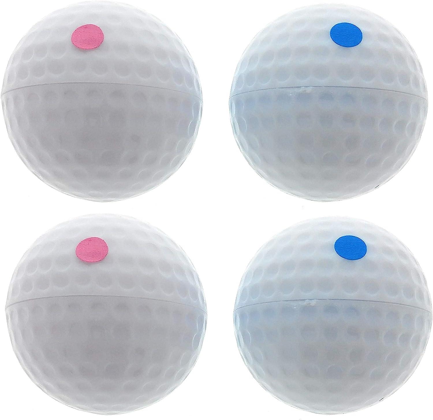 Essential Values Exploding Golf Balls (4 Balls) Gender Reveal Golf Ball