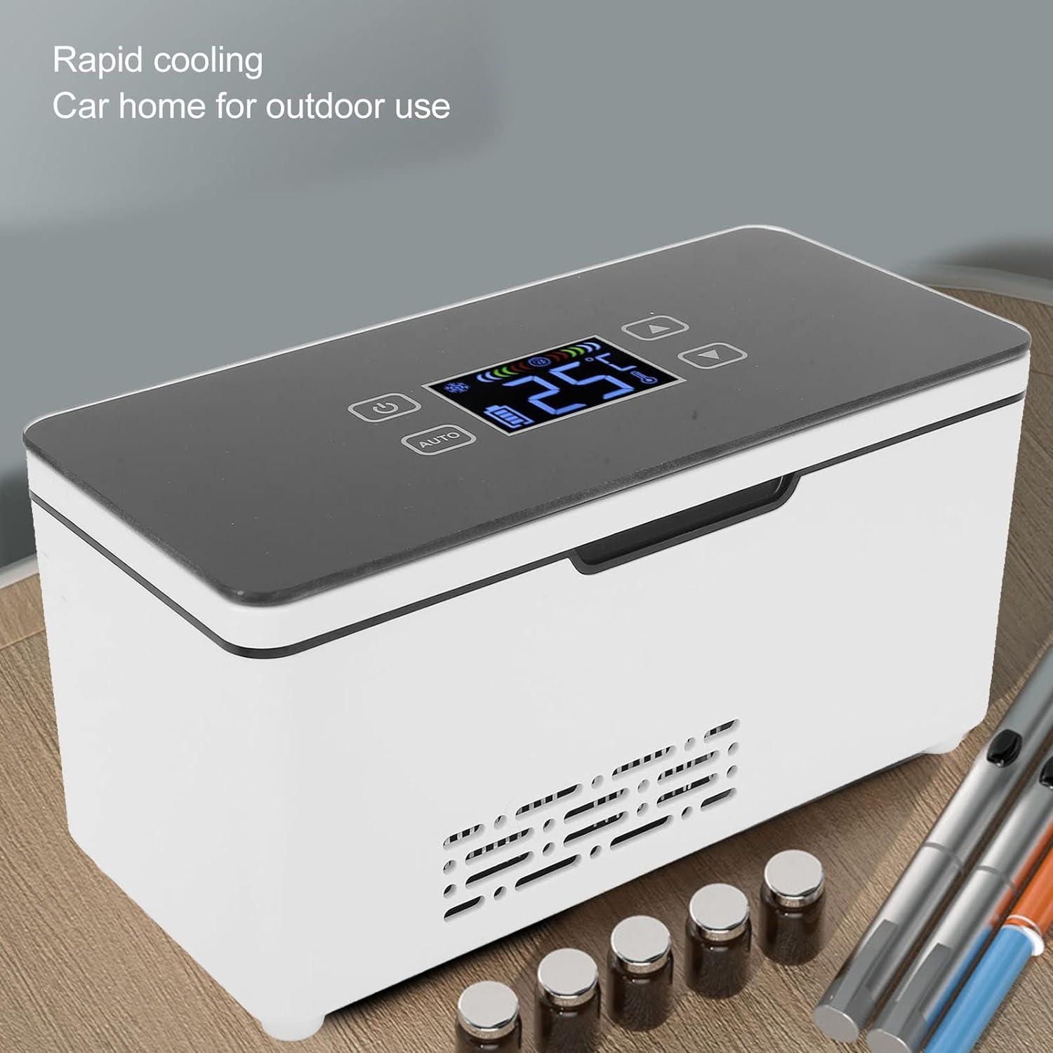  Cooling Portable Refrigerator Box, Mini Car Medication  Refrigerator Bag Portable Fridgh Fridge Box with LED Display, USB  Rechargeable for Traveling, Home, Office, Car : Beauty & Personal Care