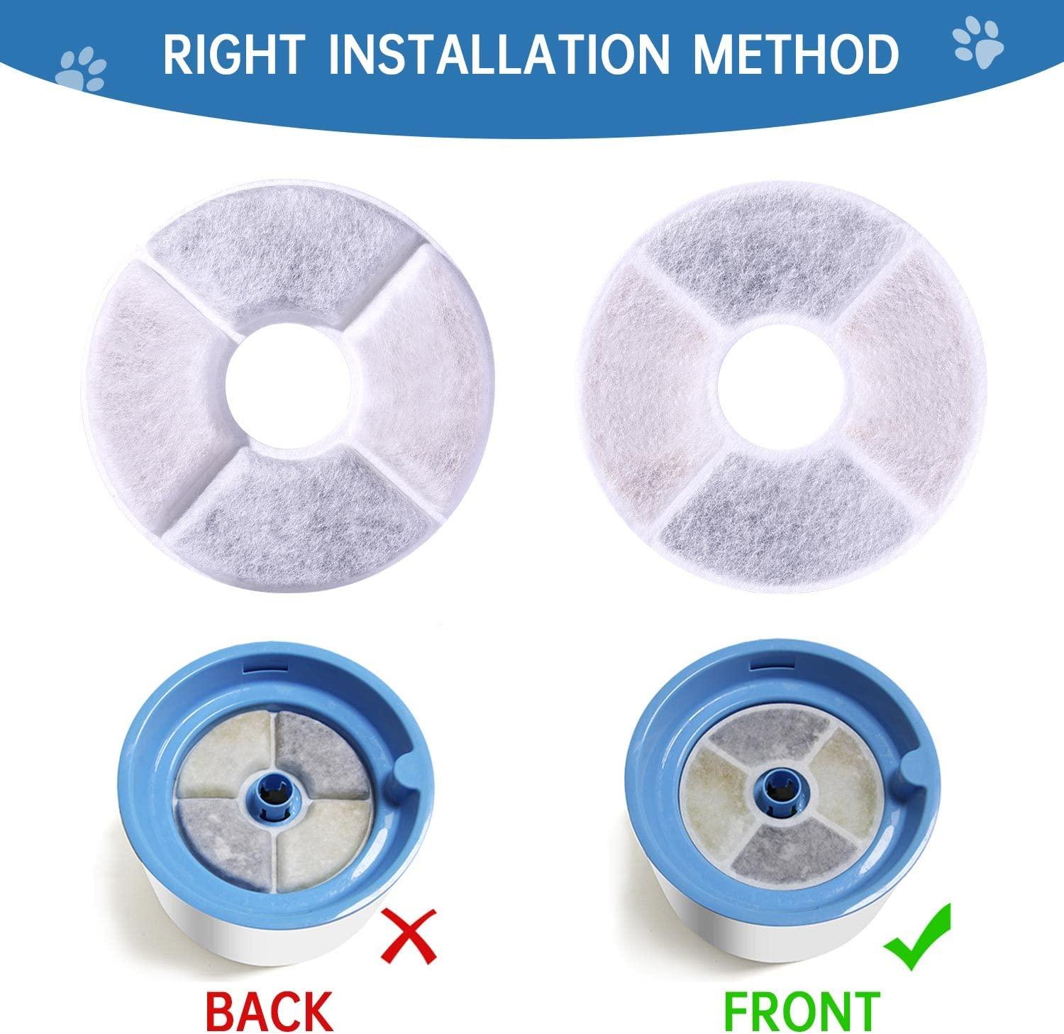 RBAYSALE Cat Water Fountain Filters 10 Pack Cat Fountain Filter