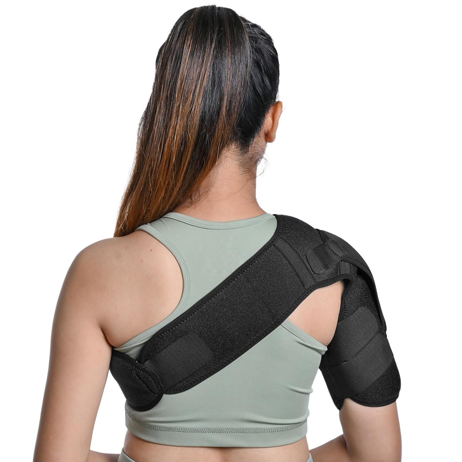 Wonder Care Shoulder Brace Arm Sling Elastic Compression Support Brace ...