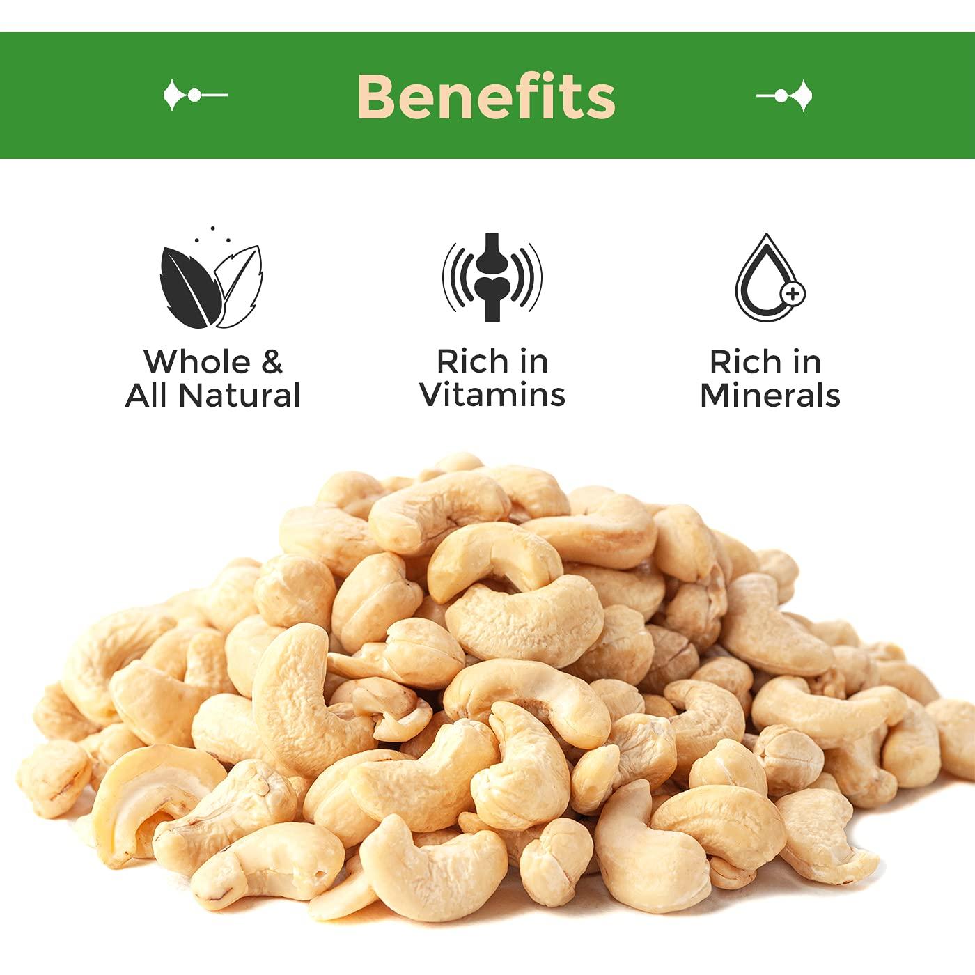 Sincerely Nuts Raw Cashews Whole and Unsalted Healthy Snack, Source