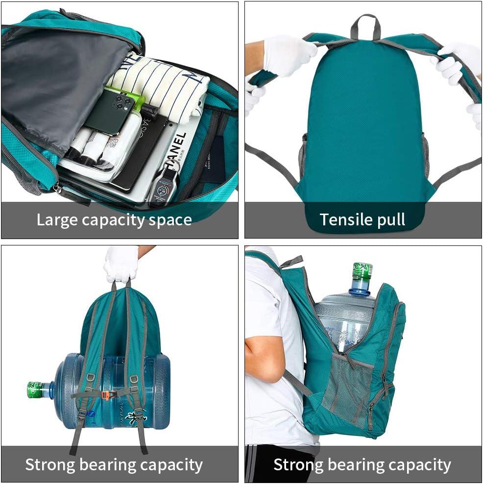 FENGDONG 35L Waterproof Packable Travel Backpack for Men and Women -  Lightweight and Foldable Daypack (A3-Green-Upgrade) | Buy Now with Express  International Delivery | GoSupps.com