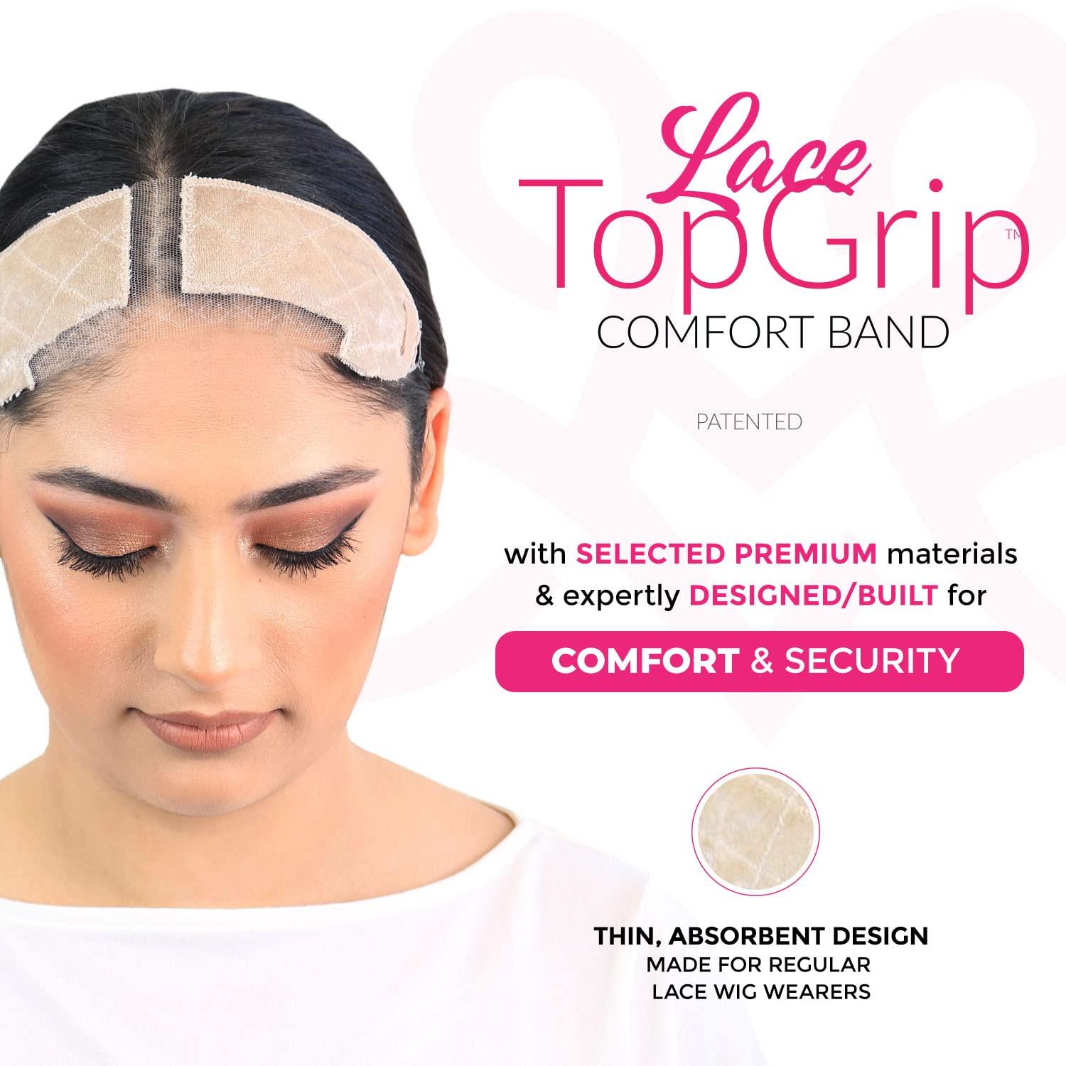 MILANO COLLECTION Lace TopGrip NoSlip Comfort Band for Securely Wearing Lace Front Wigs Wig