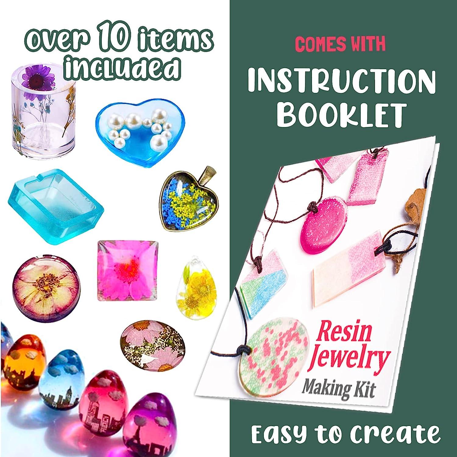 Resin Kit For Beginners With Silicone Molds - Resin Jewelry Making Kit