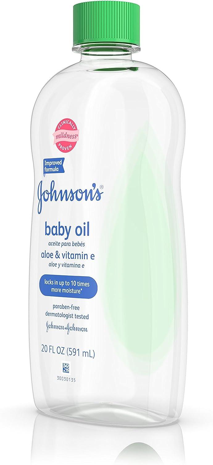 Aceite para bebé JOHNSON'S® con aloe vera y vitamina E