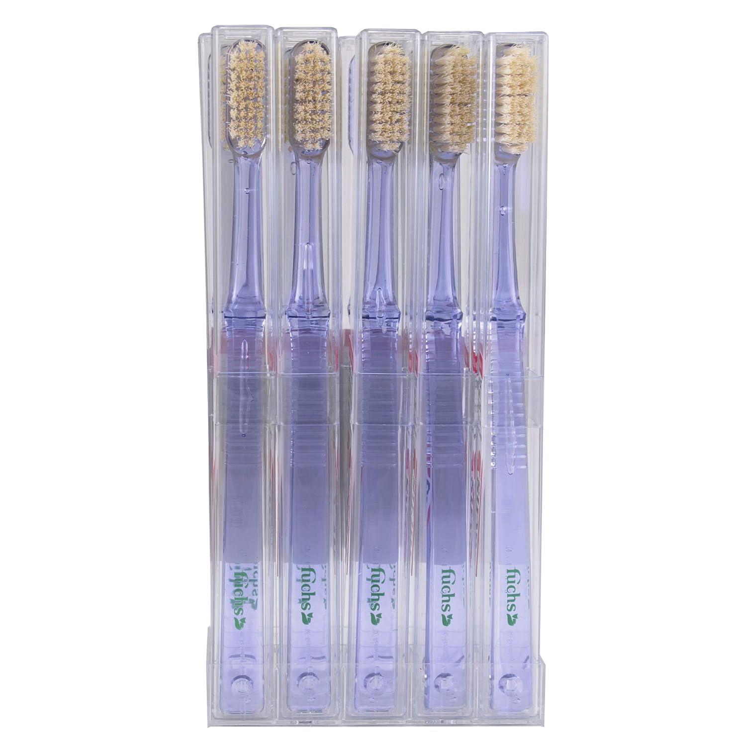 FUCHS Adult Natural Duo Plus Toothbrush 10 Count