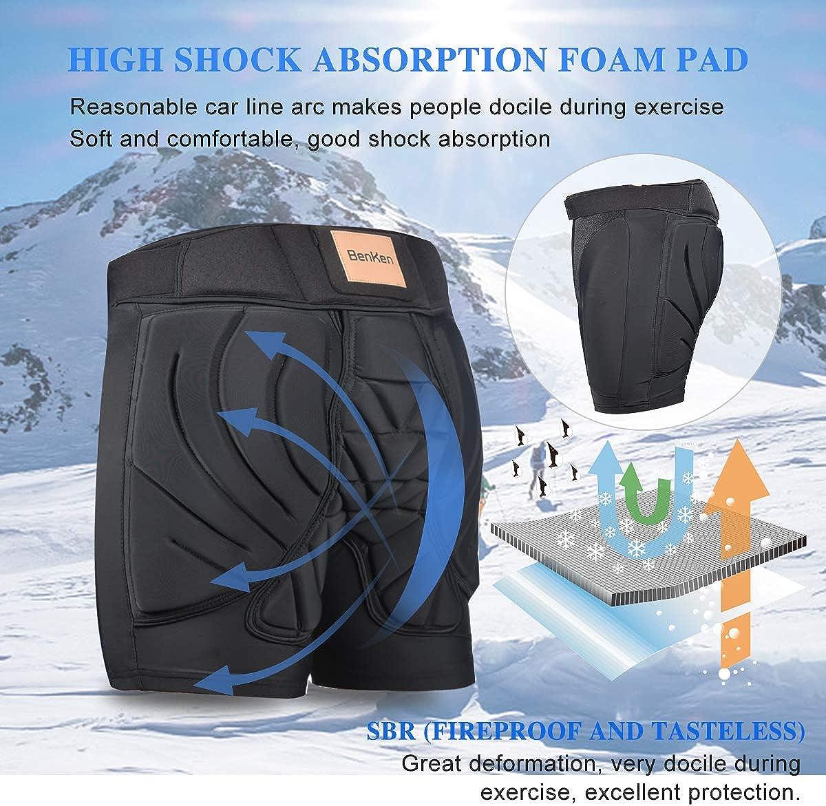 Padded Shorts Protective Crash Pants Tailbone Hip Butt Pads for Ice Skating  Figure Skating Roller Skating Skiing Snowboarding Skateboarding 