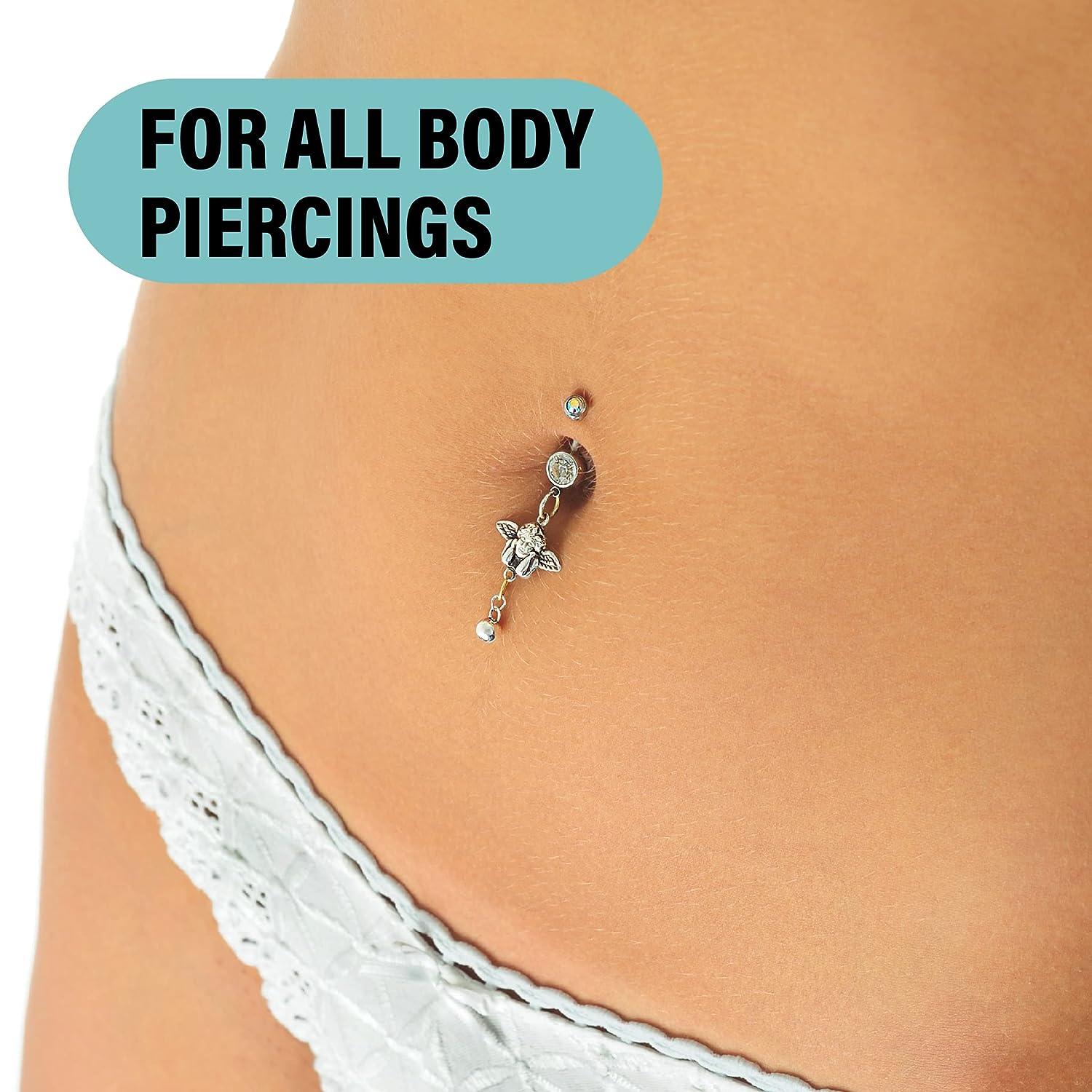 Base Labs Piercing Aftercare Kit Piercing Bump Solution Oil (.5 oz) plus Piercing Aftercare