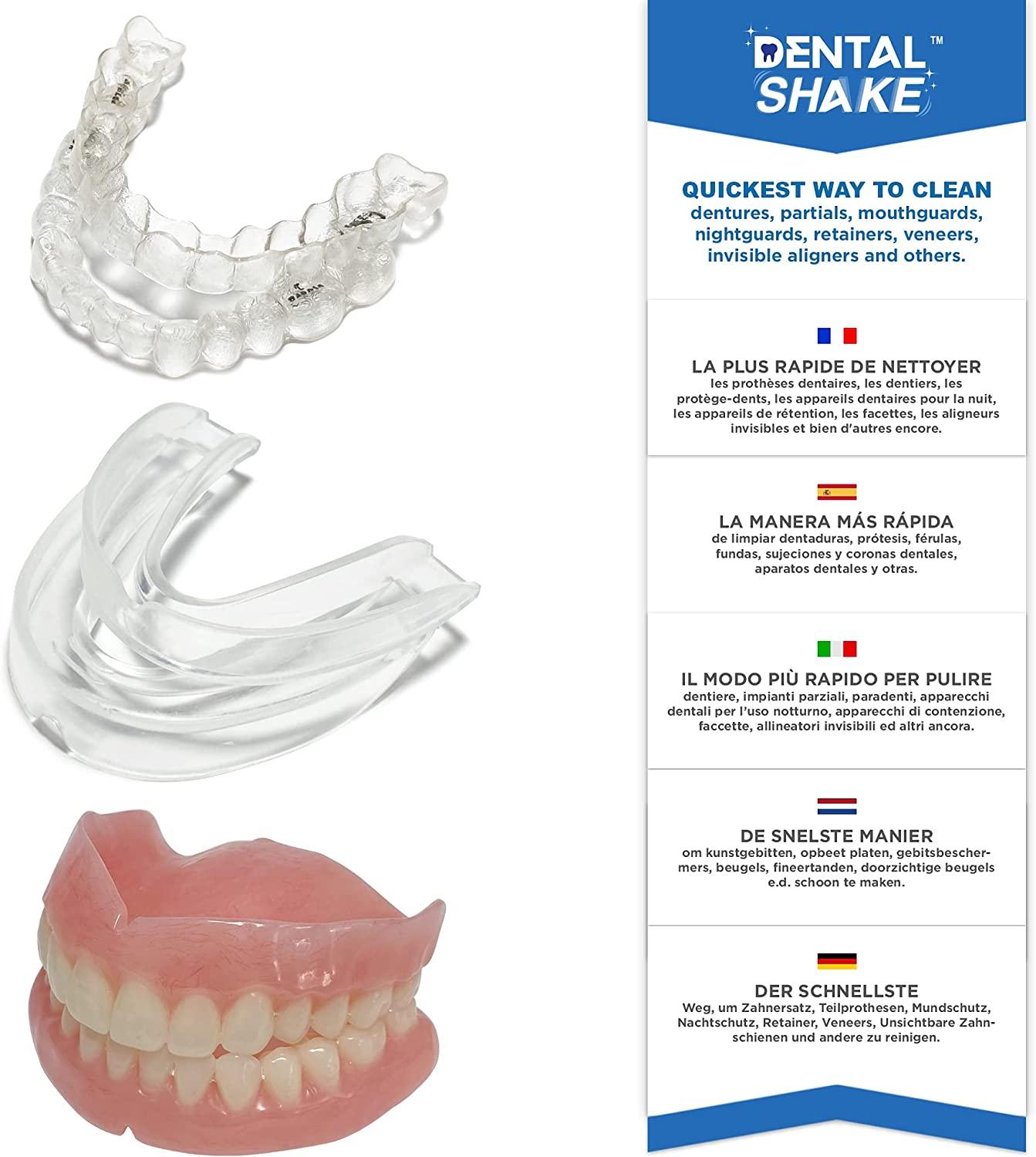 Dental Shake Denture Cleaning Case Fastest Denture Cleaner Machine for