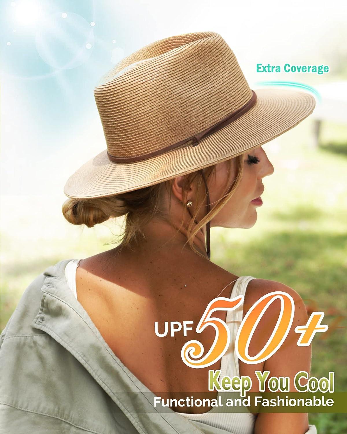 Straw Hat Hats To Keep You Cool Women's UPF 50+ Khaki Straw
