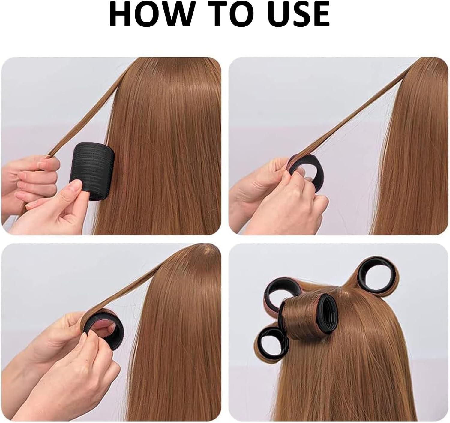 Hair Rollers Velcro Rollers for Hair 18 Pcs Self Grip Velcro Hair