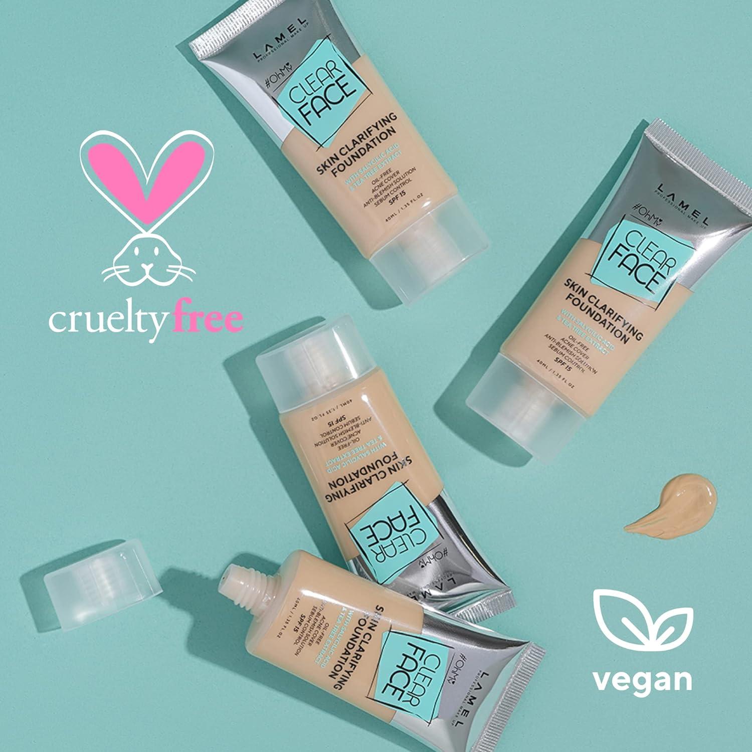 OhMy Clear Face Foundation Acne Coverage with SPF-Enhanced