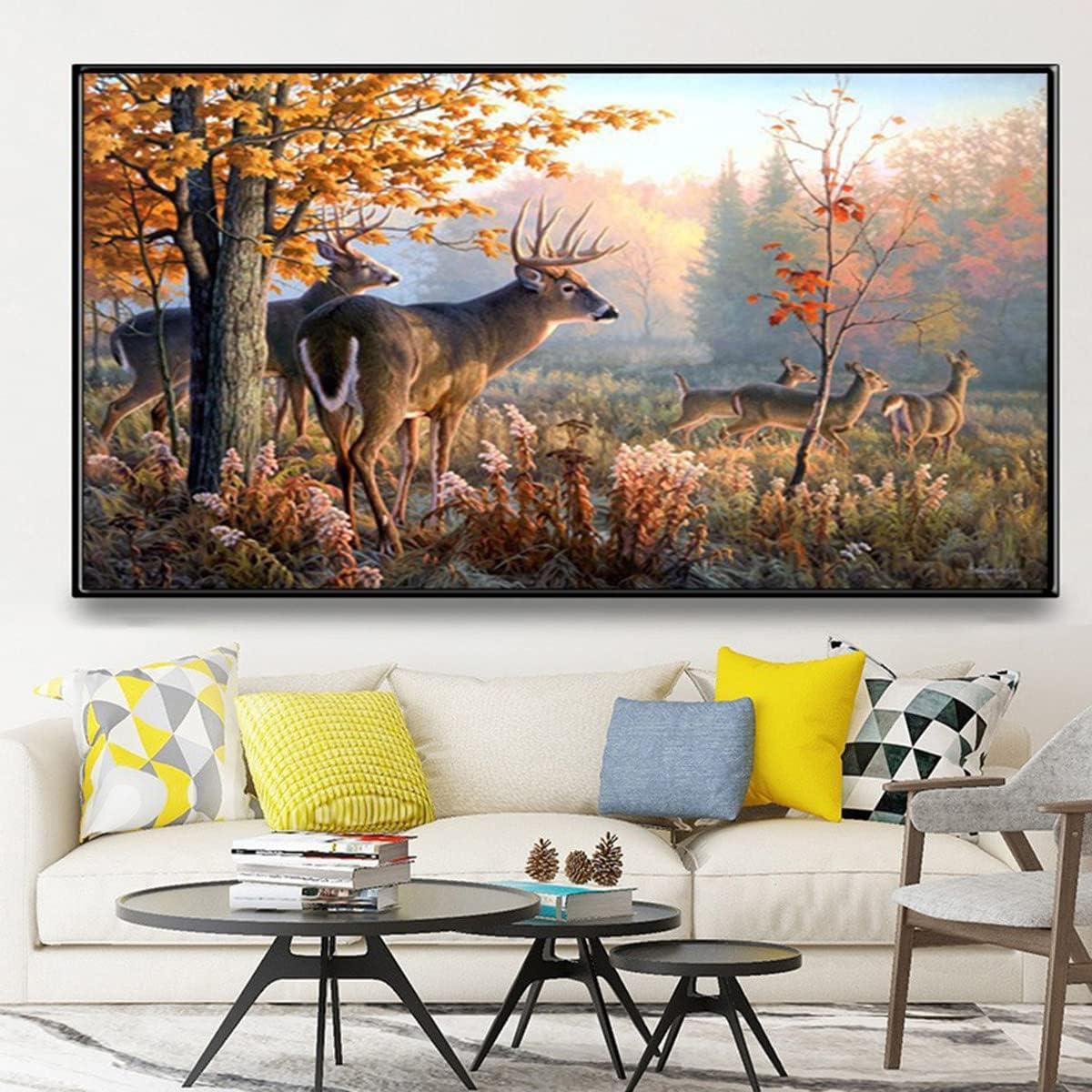 Instarry 5D Diamond Painting Kits for Adults Large Size Full Drill Tree and  Elk Mosaic Cross Stitch Family Wall Decor Arts and Crafts 47.2x19.7 inch  Tree and Elk 120x50cm (47.2x19.7in)