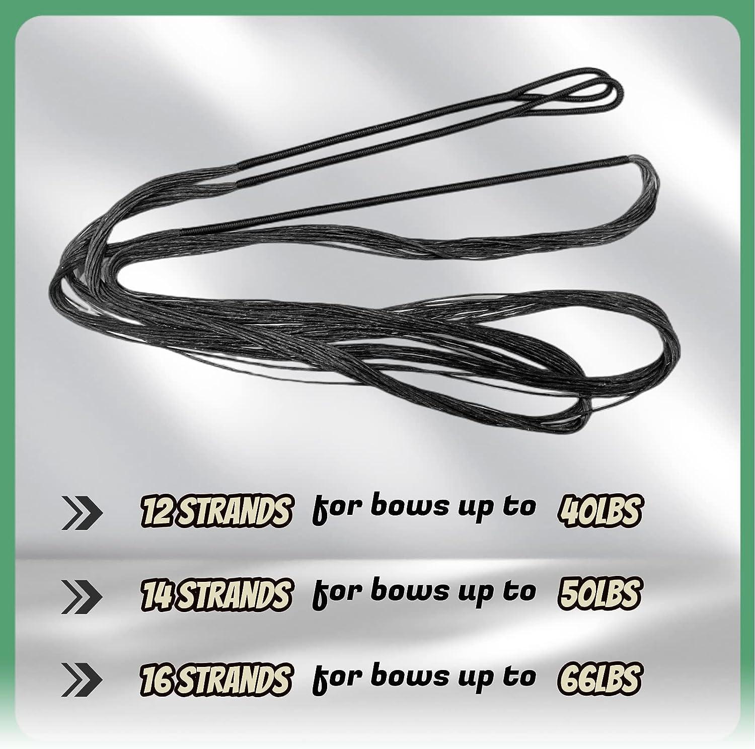 DEERACE Traditional Recurve Bow String AMO 4870, 121416 Strands, Dacron Replacement for