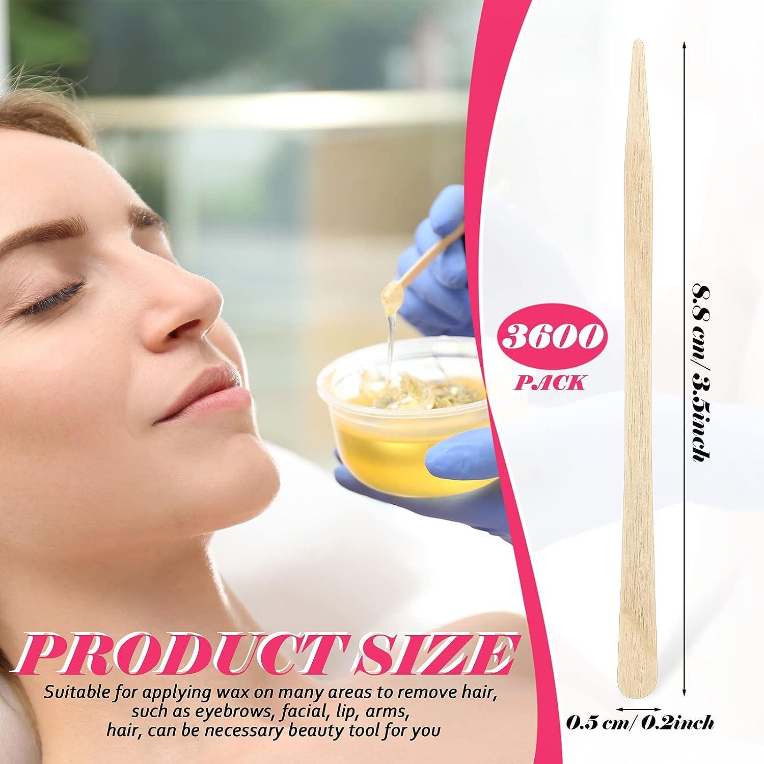Wooden Wax Sticks Eyebrow Lip Nose Waxing Sticks for Hair Removal-Small  Spatulas