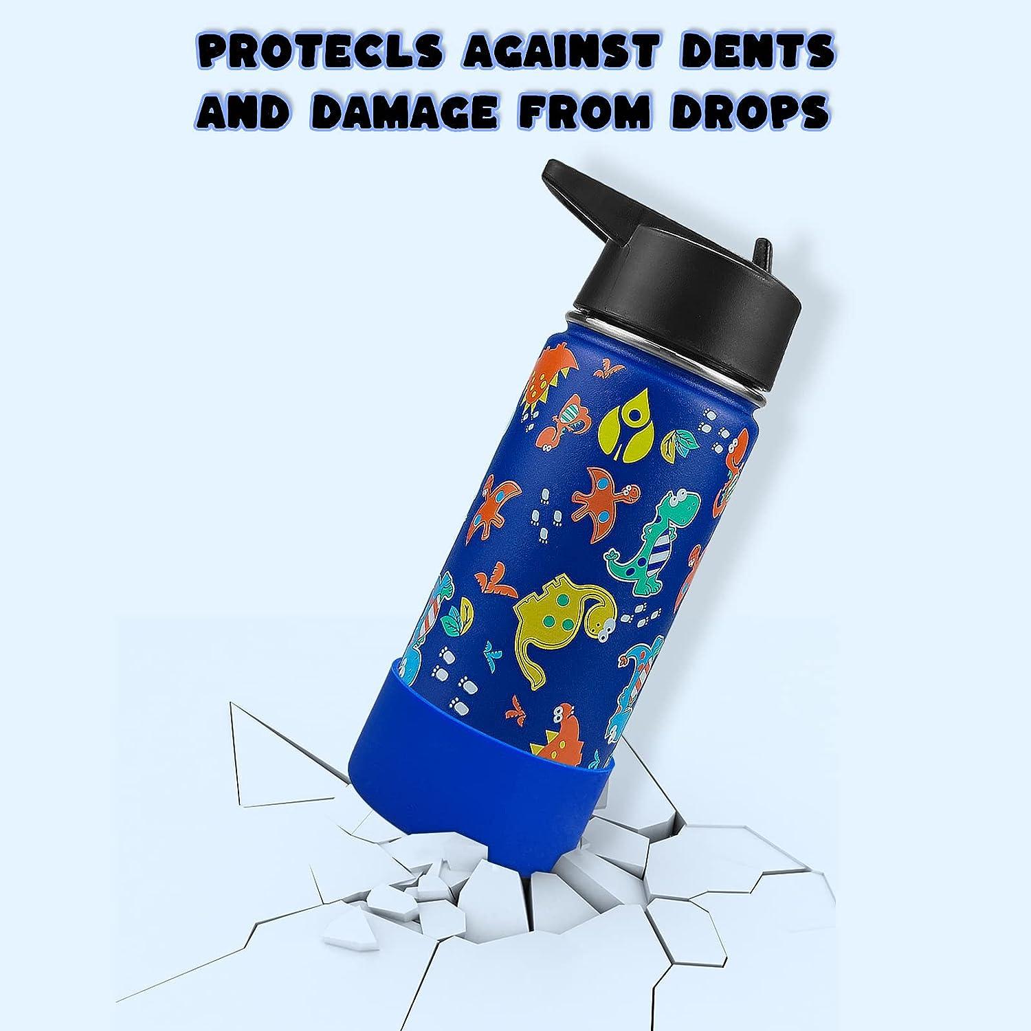 XccMe Kids Stainless Steel Insulated Water Bottle 16oz with Straw Lid