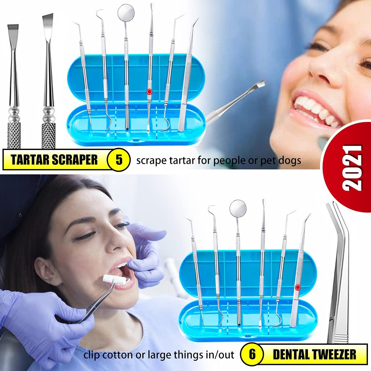  G.CATACC Dental Tools, Teeth Cleaning Tools, Professional  Dental Hygiene Kit, Plaque Remover for Teeth, Stainless Steel Tooth Scraper  Plaque Tartar Cleaner, Dental Scaler - with Case : Health & Household