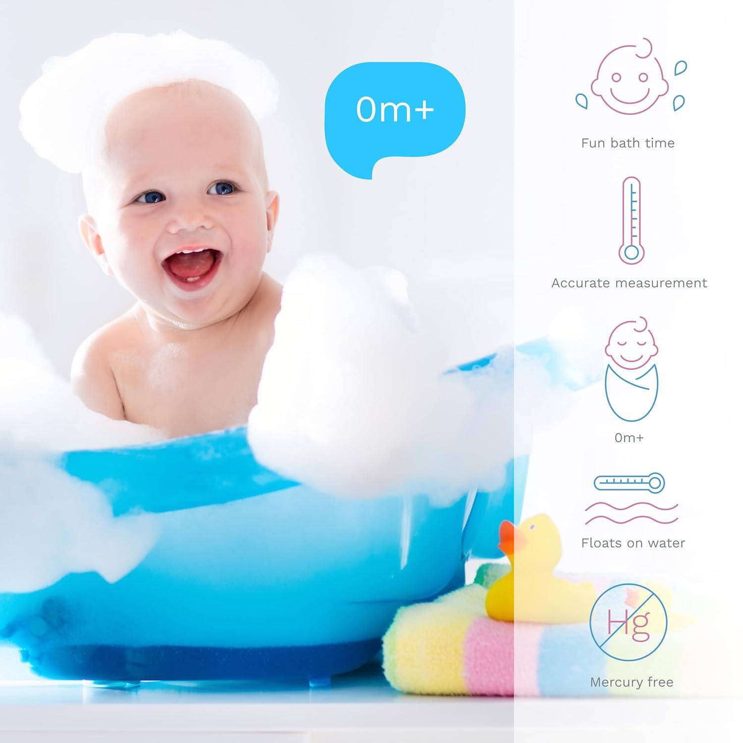 Baby Safe Floating Bath Thermometer GIRAFFE (Grey)