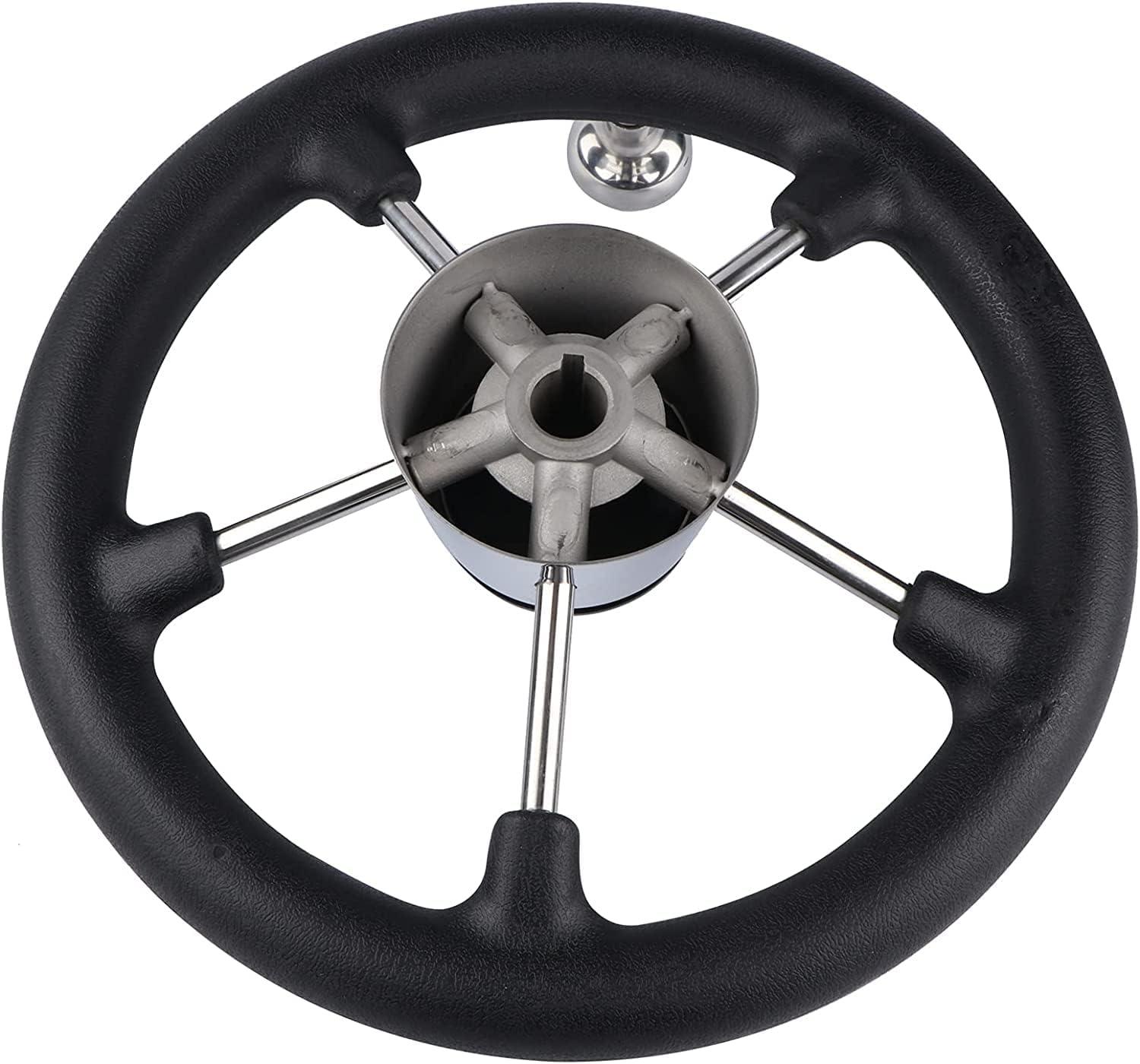Pebbly Beach 11 Marine Boat Steering Wheel Stainless Steel 5 Spoke