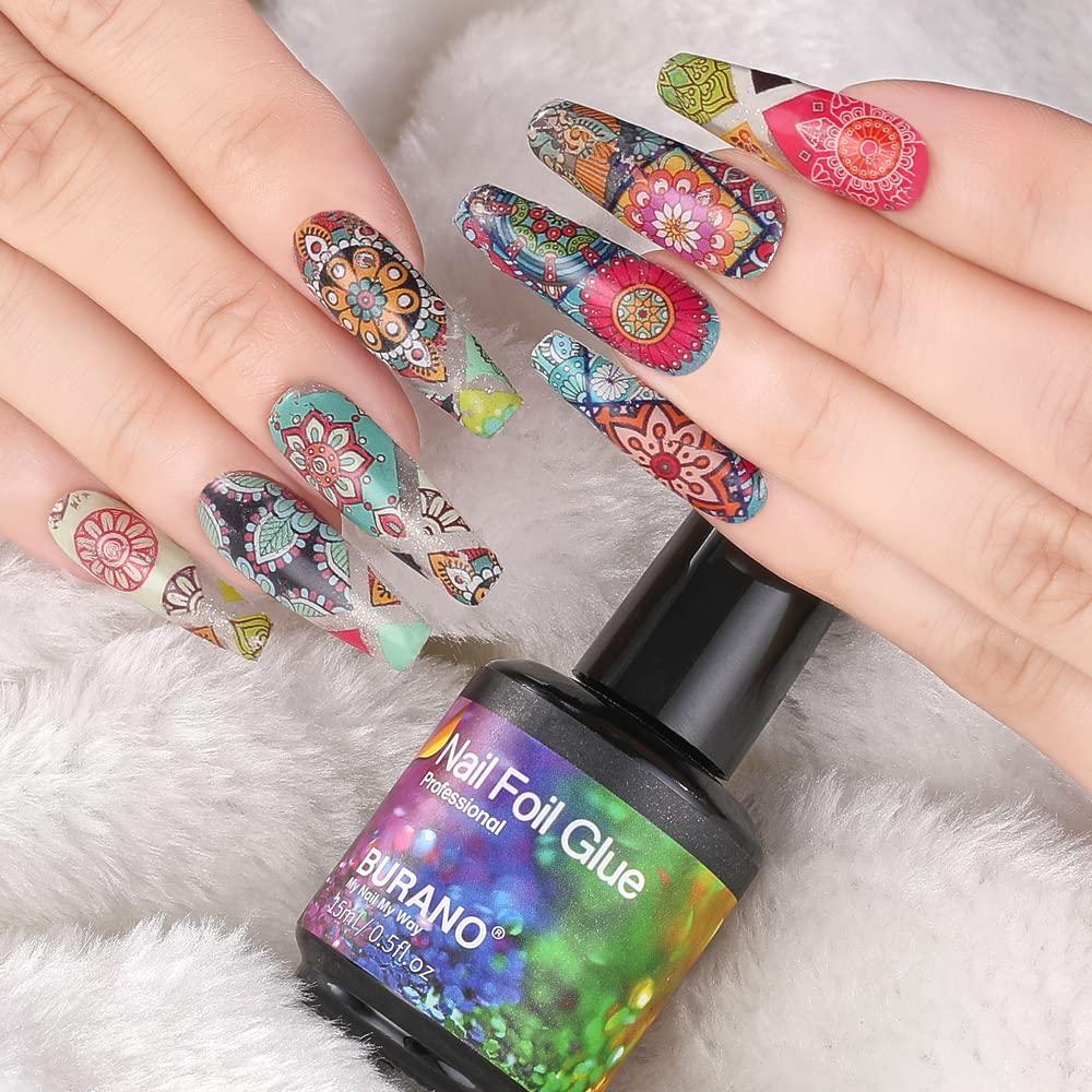 BURANO Nail Foil Glue Gel 15ML Transfer Gel for Designer Nail