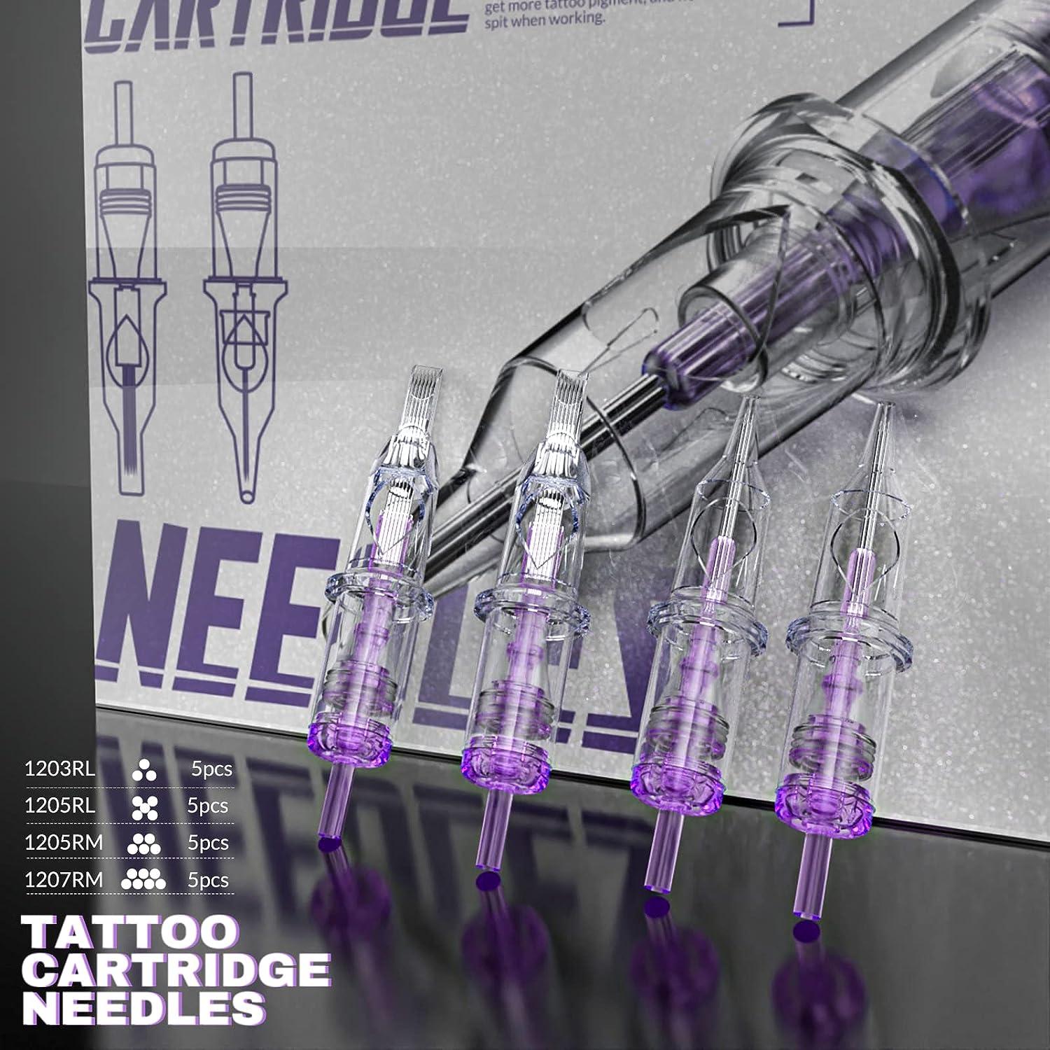 Wormhole Tattoo Kit, Rotary Tattoo Pen for Beginner,Tattoo Machine Kit  Professional Complete with Tattoo Cartridge Needles, Tattoo Supplies